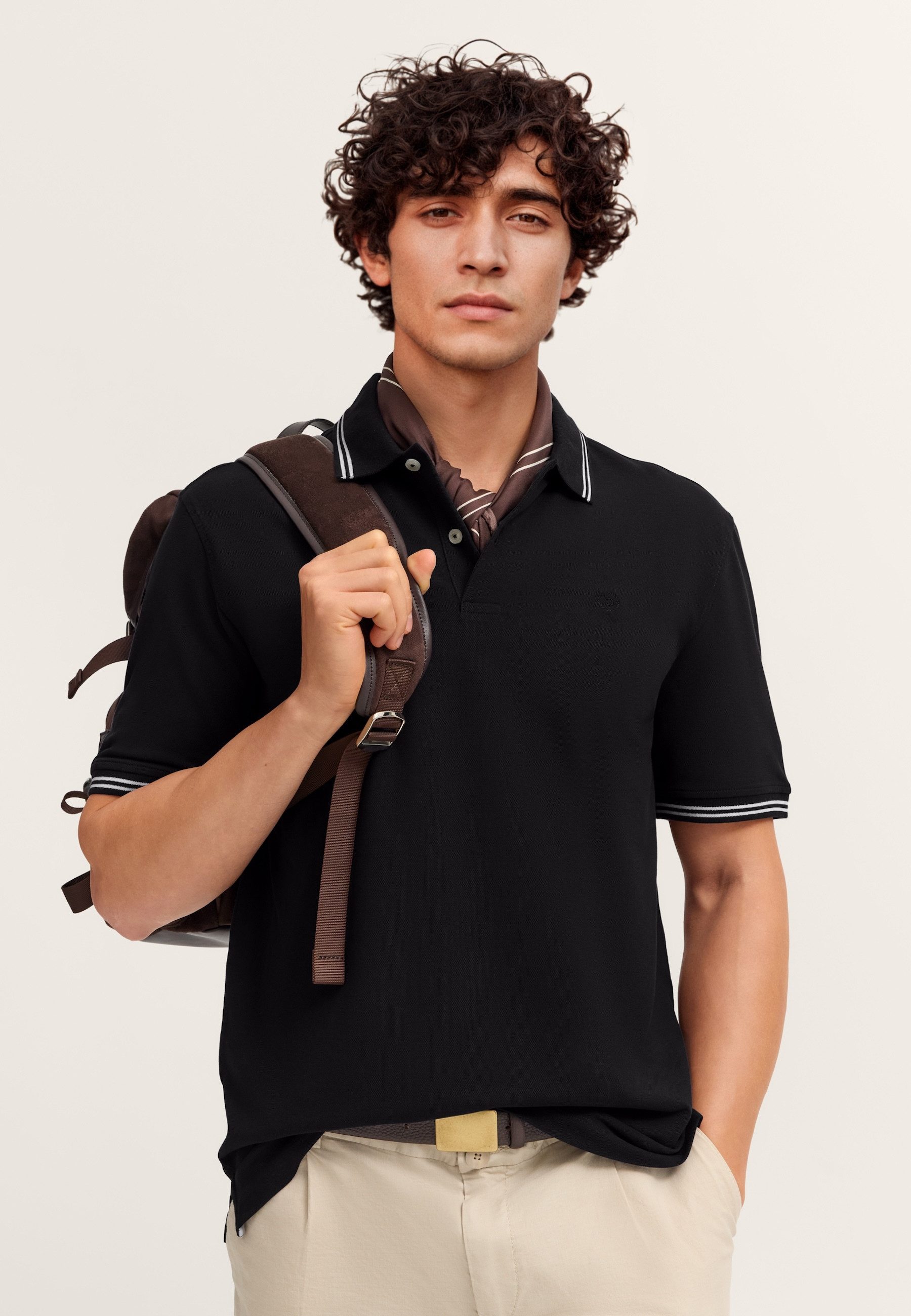 bugatti Poloshirt Modern Fit aus reiner Baumwolle