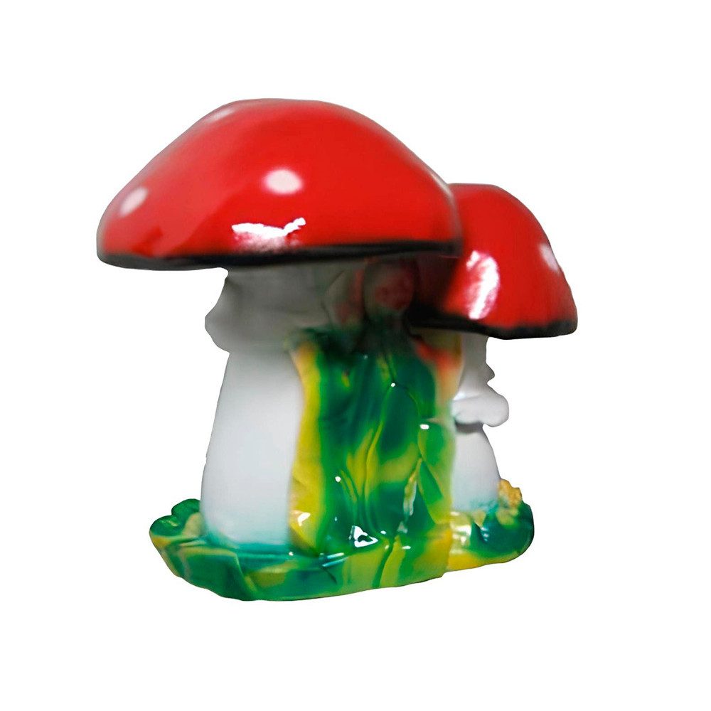 Skulptur Pilz Haus Statue Garten Figuren Deko Statuen und Figur