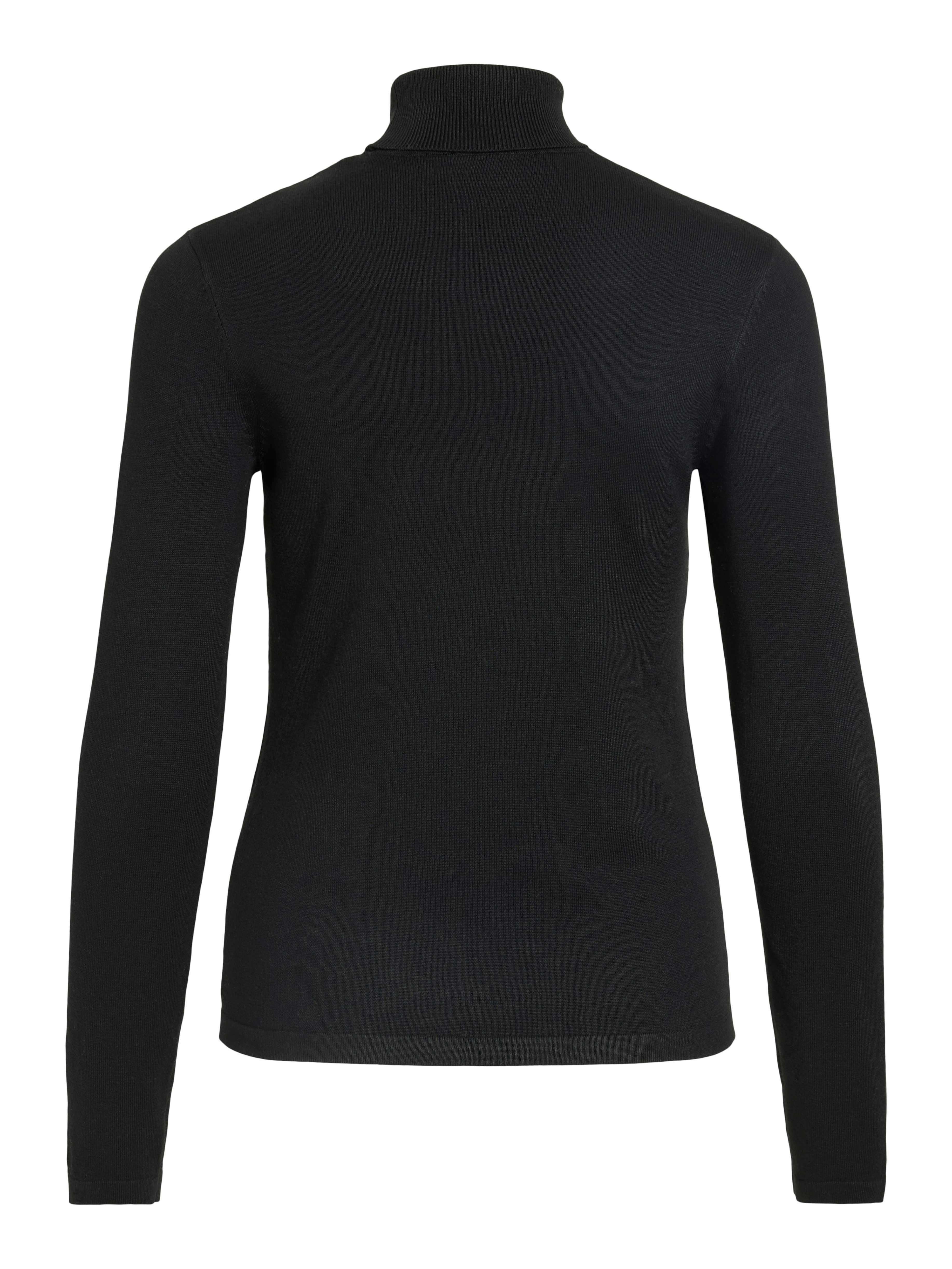 Vila Rollkragenpullover VIMALU ROLLNECK L/S KNIT TOP NOOS Materialmix