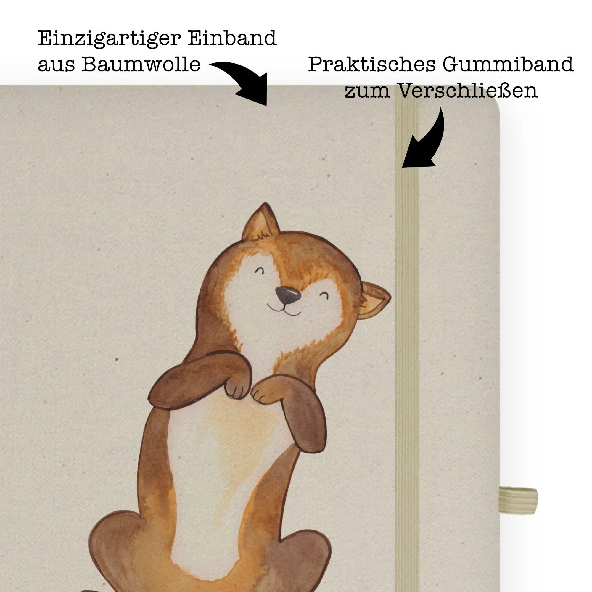 Thumbnail - Mr. & Mrs. Panda Notizbuch Hund Streicheln - Transparent - Geschenk, DIN A4 Projektbuch, ewelpe, Mr. & Mrs. Panda, Kreat...