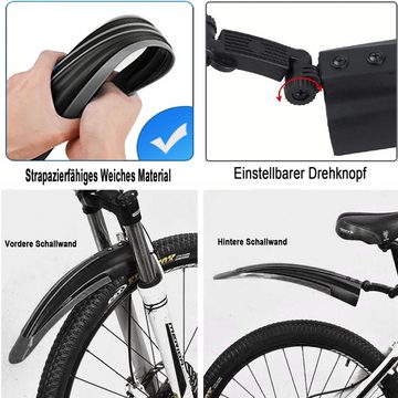HYTIREBY Schutzblech Schutzbleche, Universal Fahrrad Schutzblech Set (set, 2 St., 2-Teiliges Schutzbleche), Fahrrad Schmutzfänger für MTB Citybike 20-27 Zoll Räder