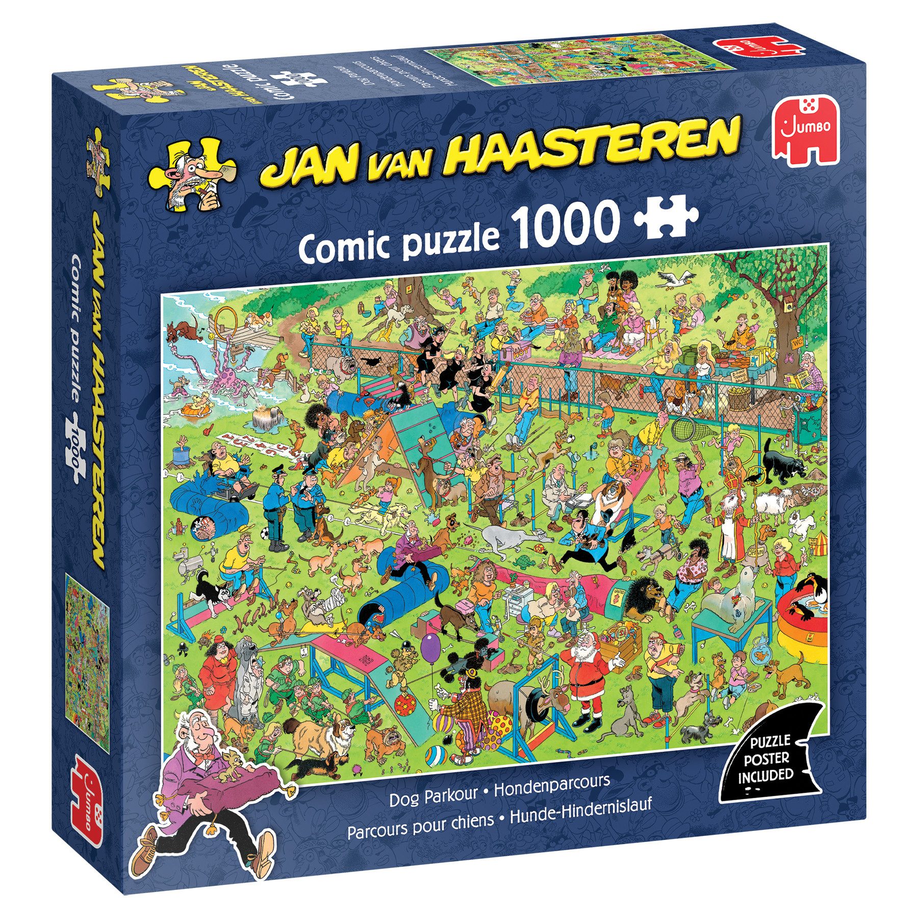 Jan van Haasteren Puzzle Jan van Haasteren, Hunde-Hindernislauf, 1000 Teile günstig online kaufen