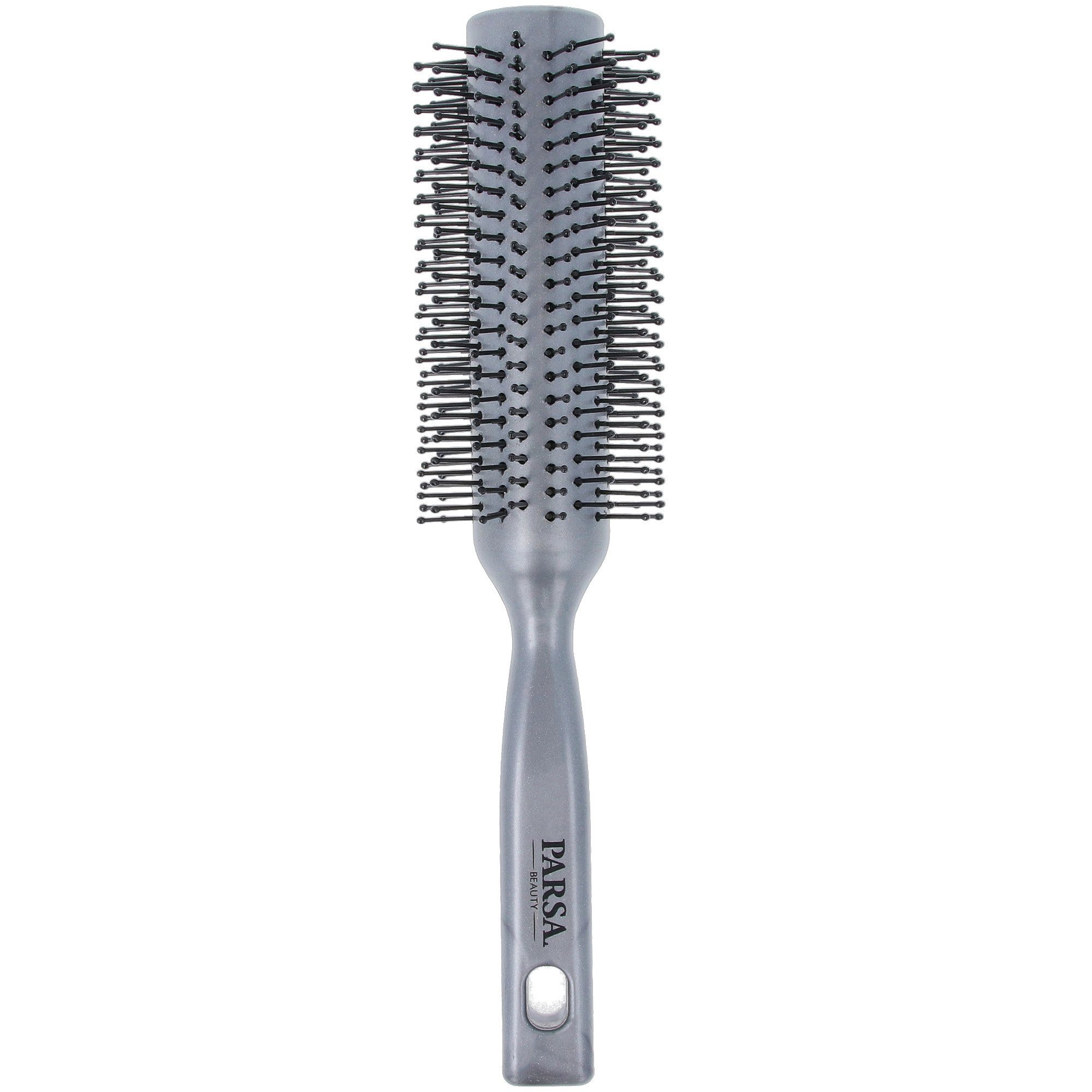 Haarbürste Volumenbürste Unicolor Rundföhnbürste mit Kunststoffpins medium