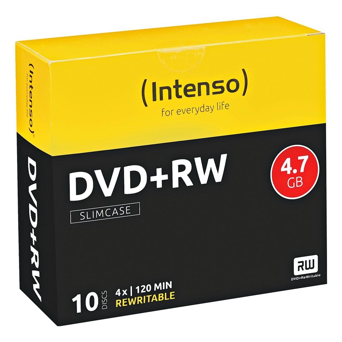 Intenso DVD-Rohling DVD+RW, 4,7 GB, mehrfach beschreibbar
