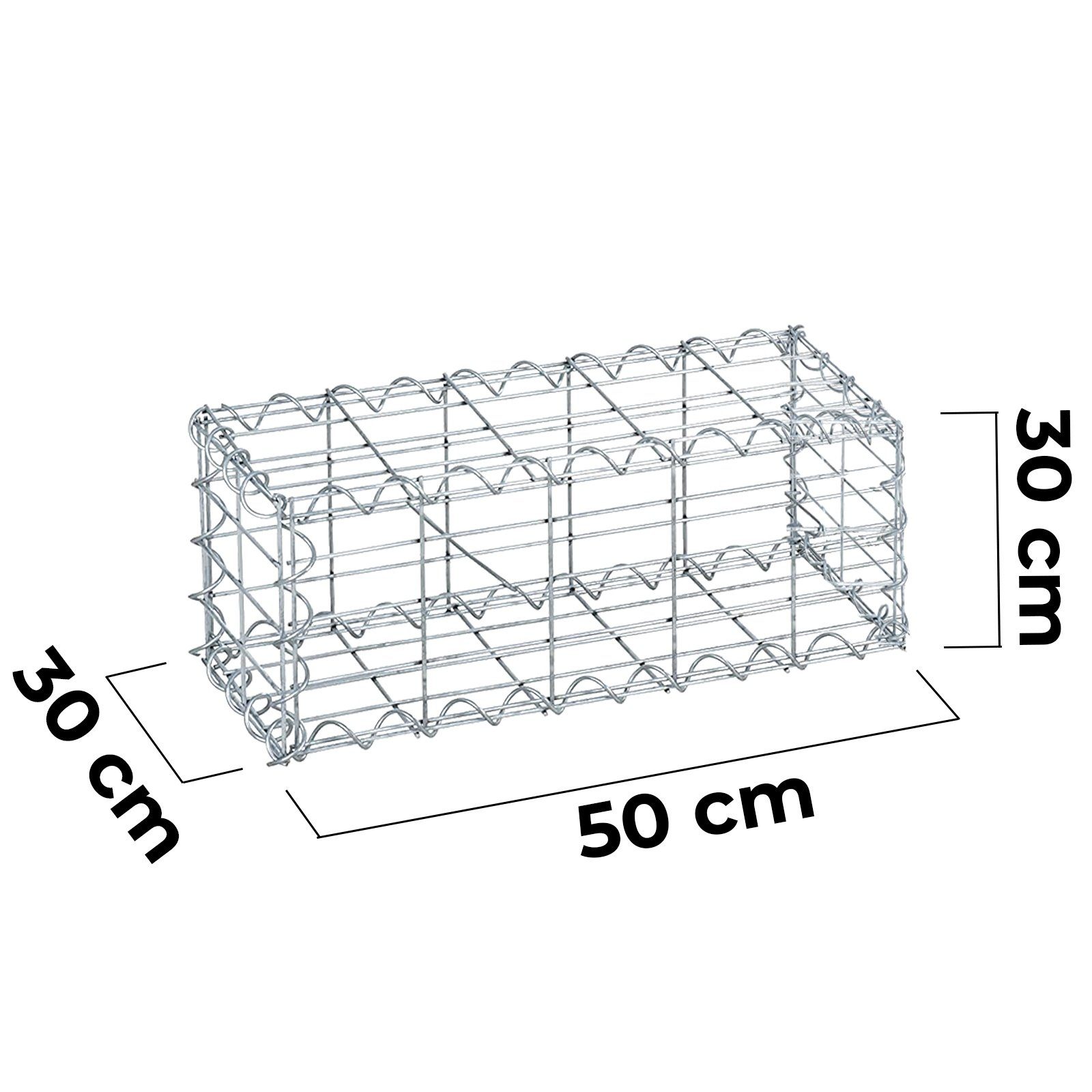 VENDOMNIA Gartenzaun Gabionen mit Spiralverbindungen und günstig online kaufen
