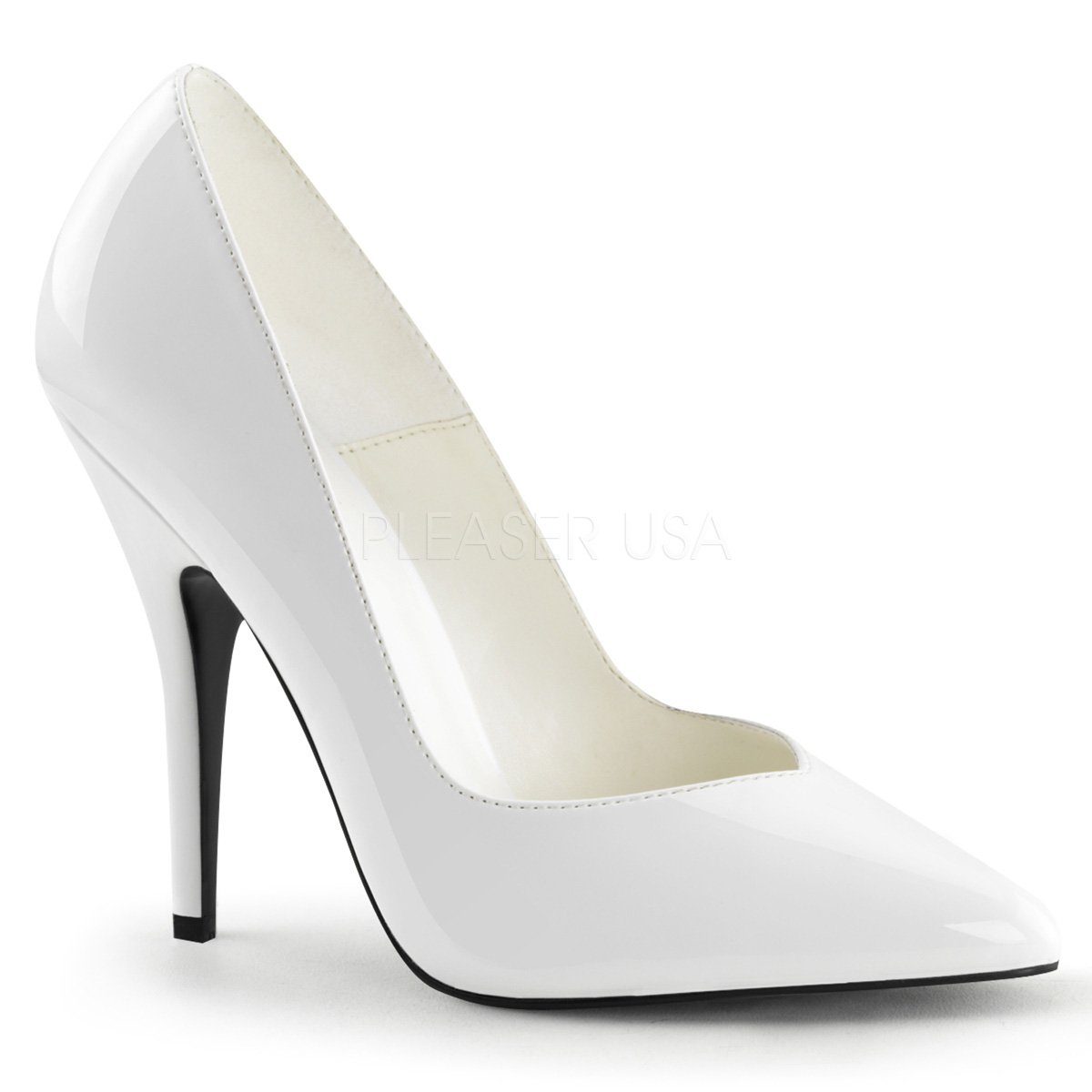 Pleaser Pleaser Pumps SEDUCE-420V Weiss Lack High-Heel-Pumps