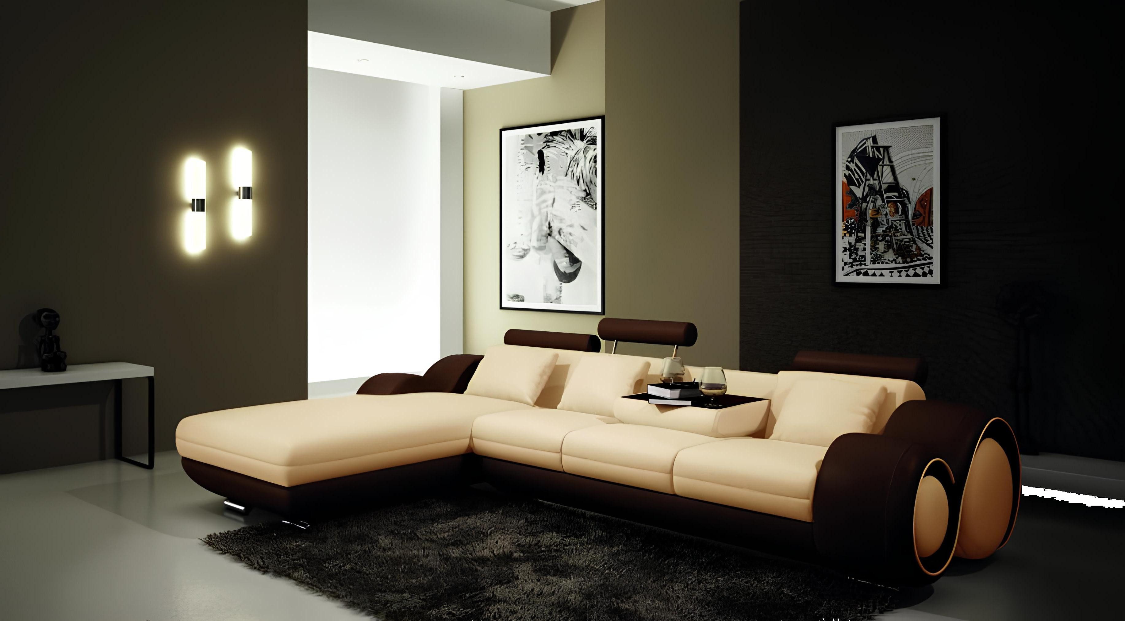 Xlmoebel Ecksofa Sofa mit patentiertem Design BERLINb mit USB-Anschluss, Hergestellt in Europa