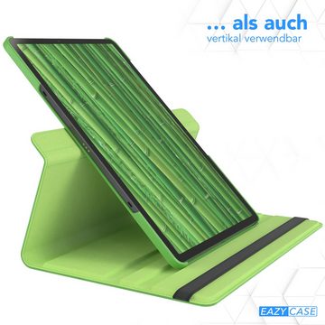 EAZY CASE Tablet-Hülle Rotation Case für Galaxy Tab S9 FE+ Rotationcase 12,4 Zoll, Tabletcover Case Hardcover Flipcover zum Aufstellen Klapp-Case Grün