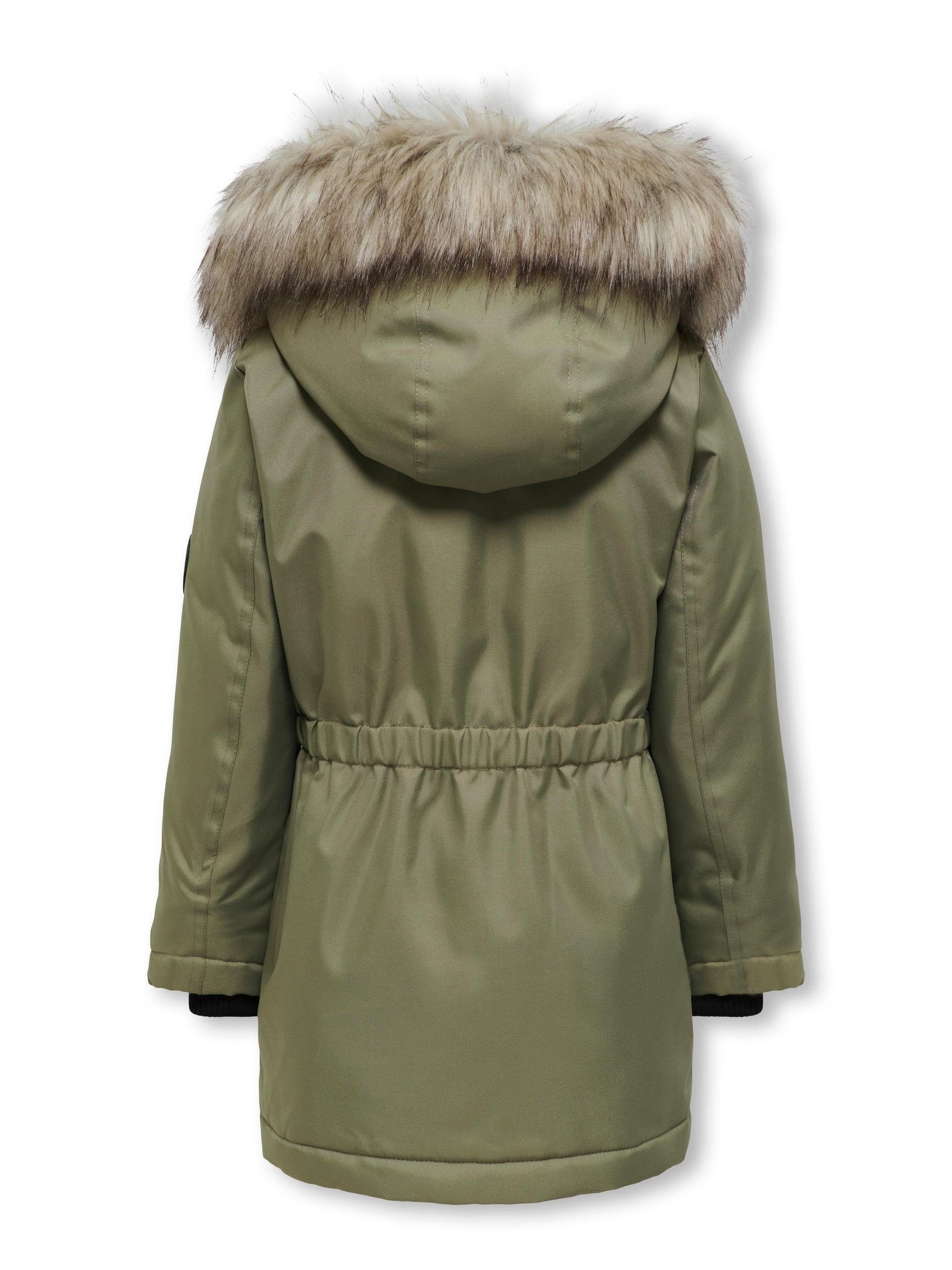 KIDS ONLY Winterjacke KOGIRIS FUR PARKA OTW mit elastischem Taillengummi