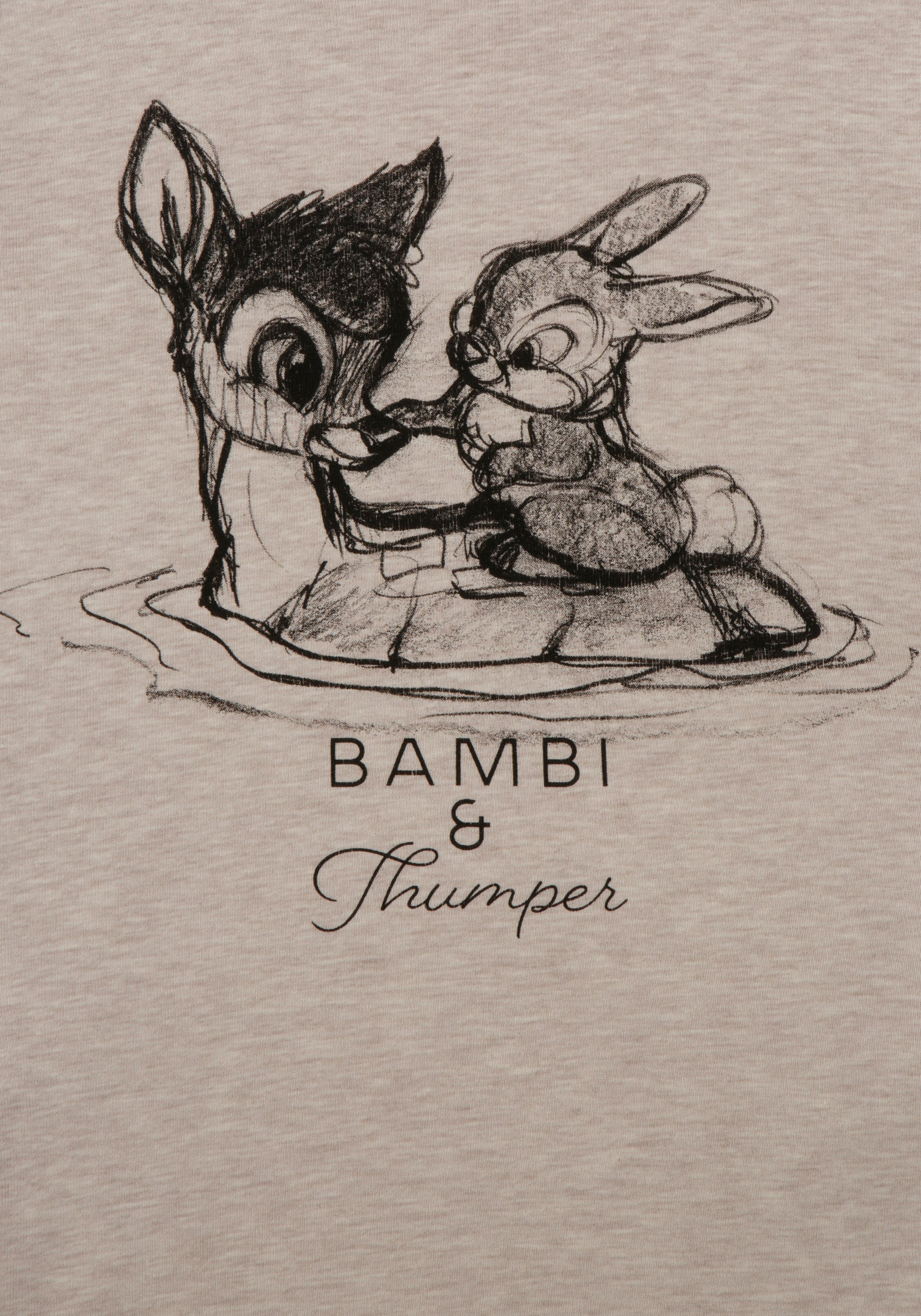 KangaROOS Langarmshirt Bambi & Klopfer Langarm, sehr figurbetont, unifarben, Rundhalsausschnitt – Bild 4 von 5