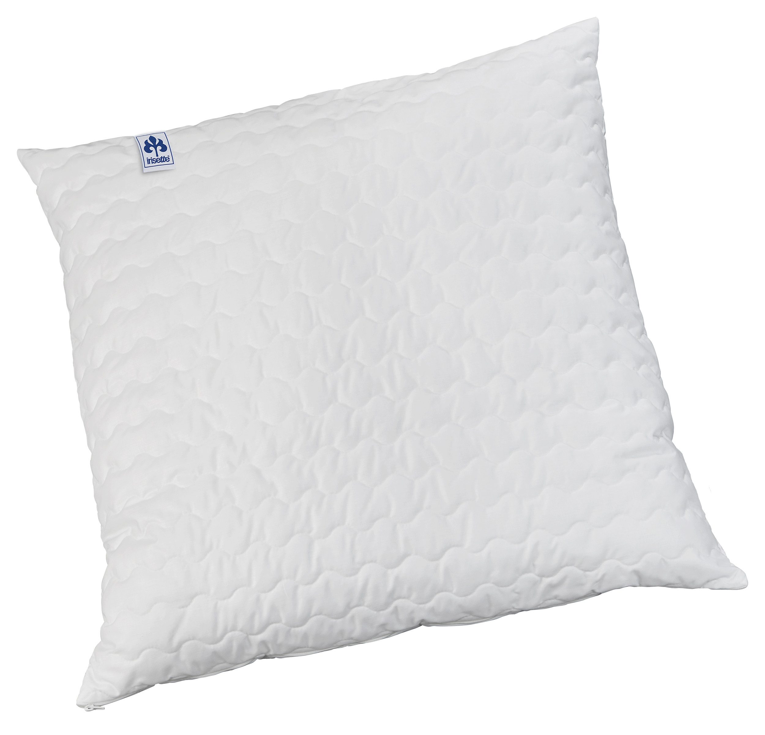 Irisette Подушки Exklusiv Baumwolle Kochfest, Füllung: 100% Polyester - Hohlfaserkugeln, Bezug: weich und hautfreundlich, Seitenschläfer, Rückenschläfer, Bauchschläfer, kochwaschbar bis 95°C, produziert in Deutschland