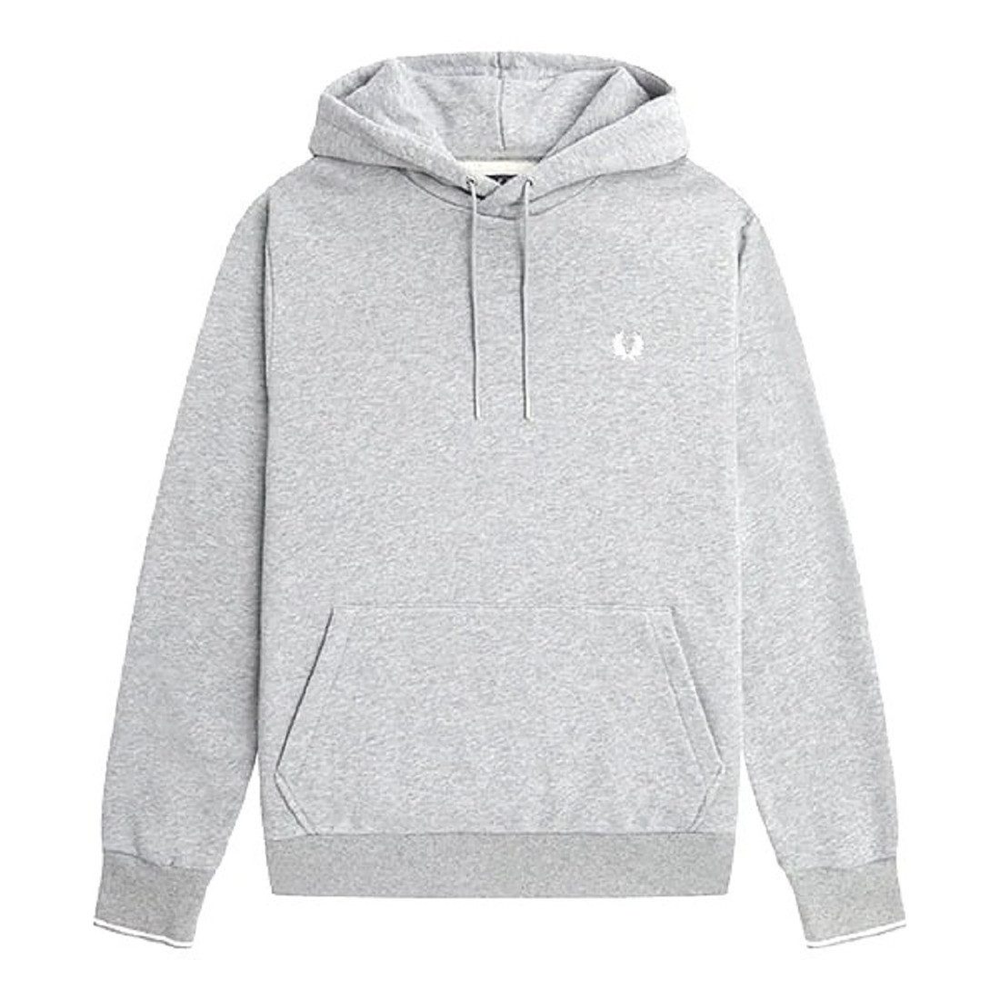 Fred Perry Kapuzensweatshirt Fred Perry Tipped Hooded Sweatshirt, Herren Kapuze Sweat. Kapuze, Kragenlos, Kängurutasche, Logostickerei
