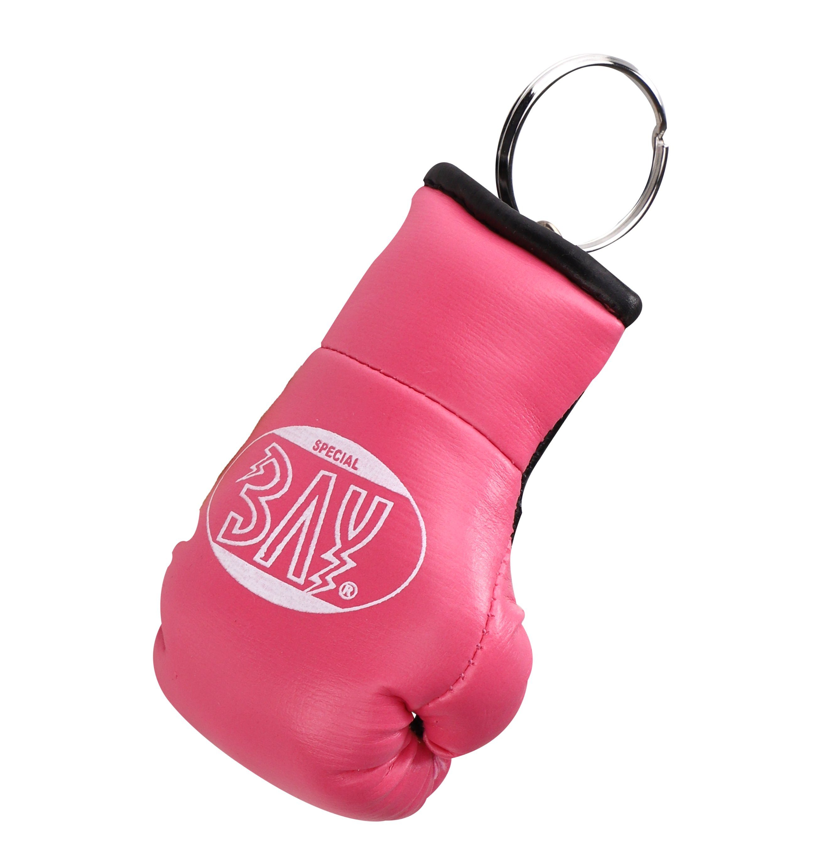 BAY-Sports Schlüsselanhänger Mini- Boxhandschuhe Deko Boxen Geschenk Miniboxhandschuhe (Stück), Geschenkidee, Kampfsport, Kickboxen, Thaiboxen, Muay Thai, MMA pink