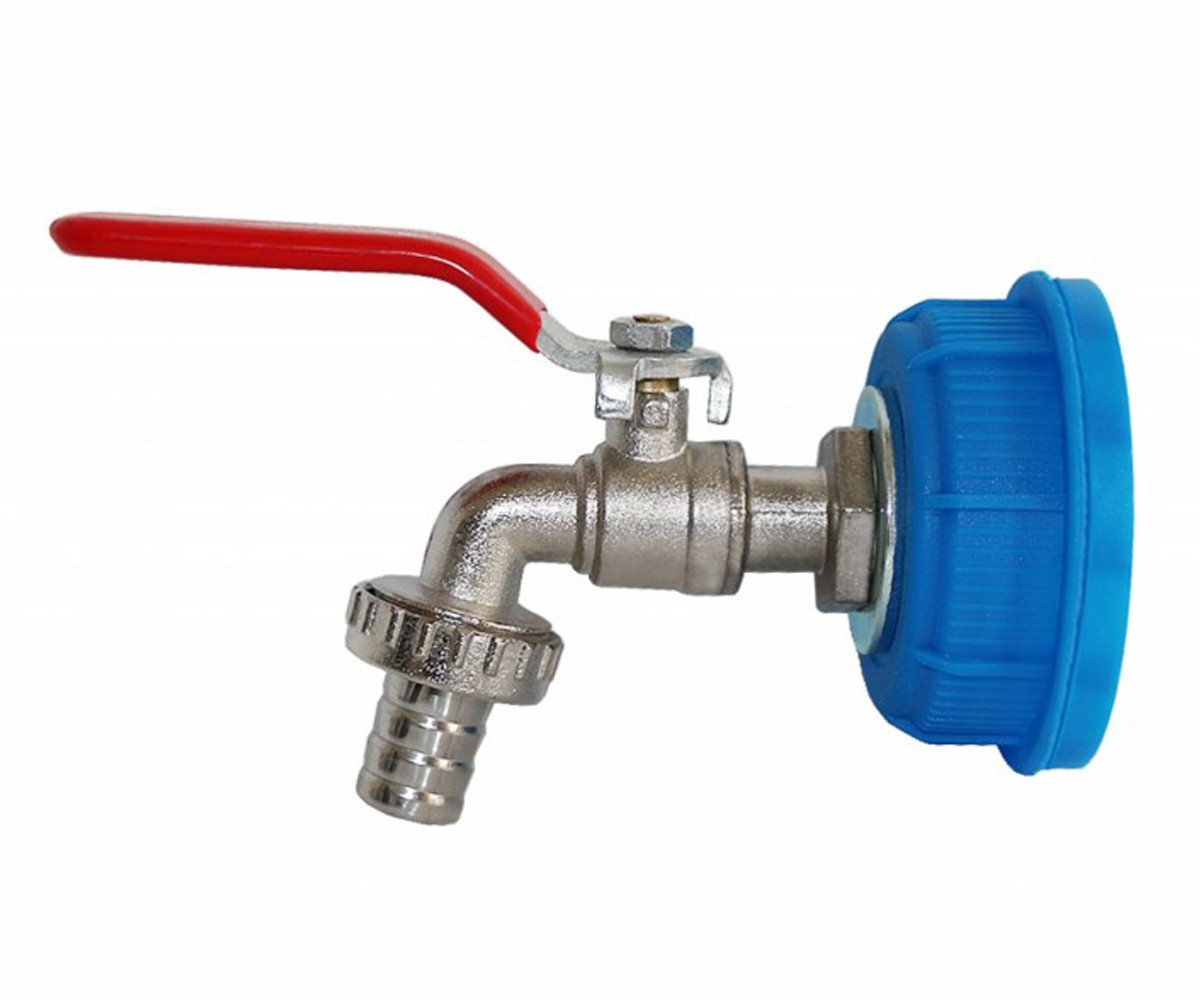 Bam Kanister Verschluss für Wasserbehälter Kanister mit Schlauchanschluss 1/2" (1 St., Verschluss mit Auslaufhahn/Schlauchanschluss)