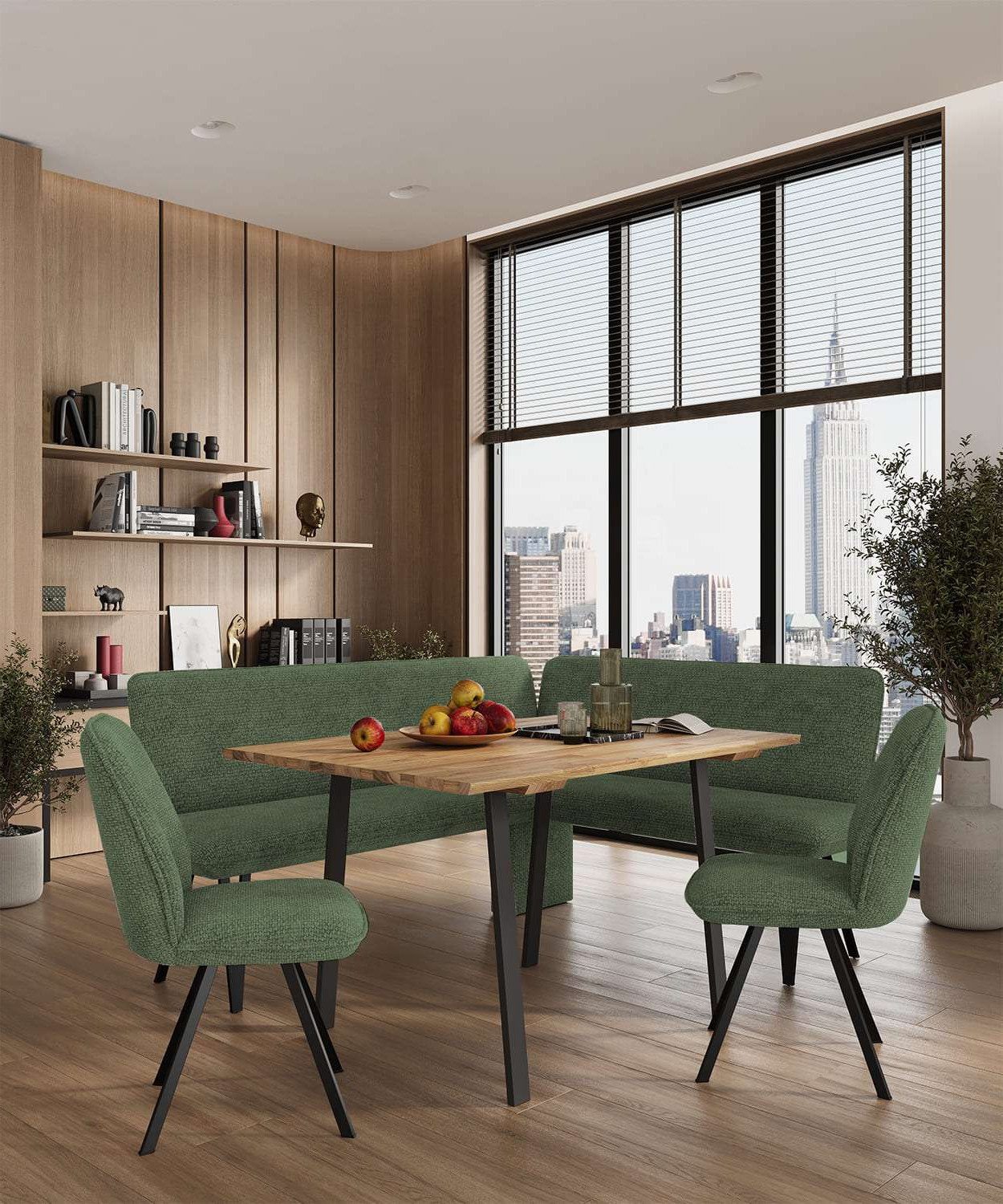 OTTO home Eckbankgruppe Mily Essecke, Sitzgruppe, Eckbankgruppe, Küchenbankgruppe, (Set, 4-tlg., 4er), BESTSELLER