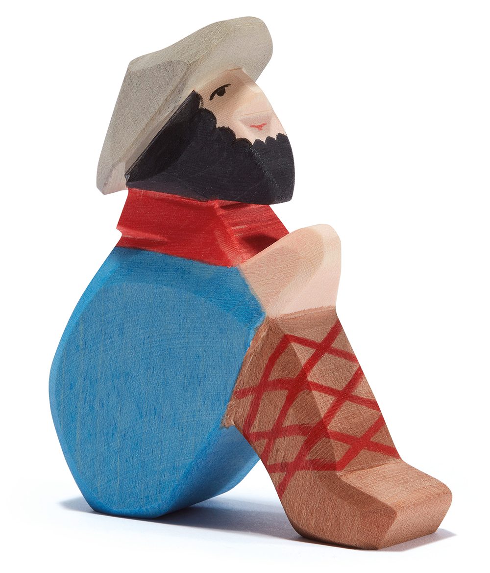 Ostheimer Spielwelt Ostheimer Holzfigur Hirte sitzend