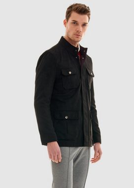 Pierre Cardin Lederimitatjacke mit vielseitigen Taschen