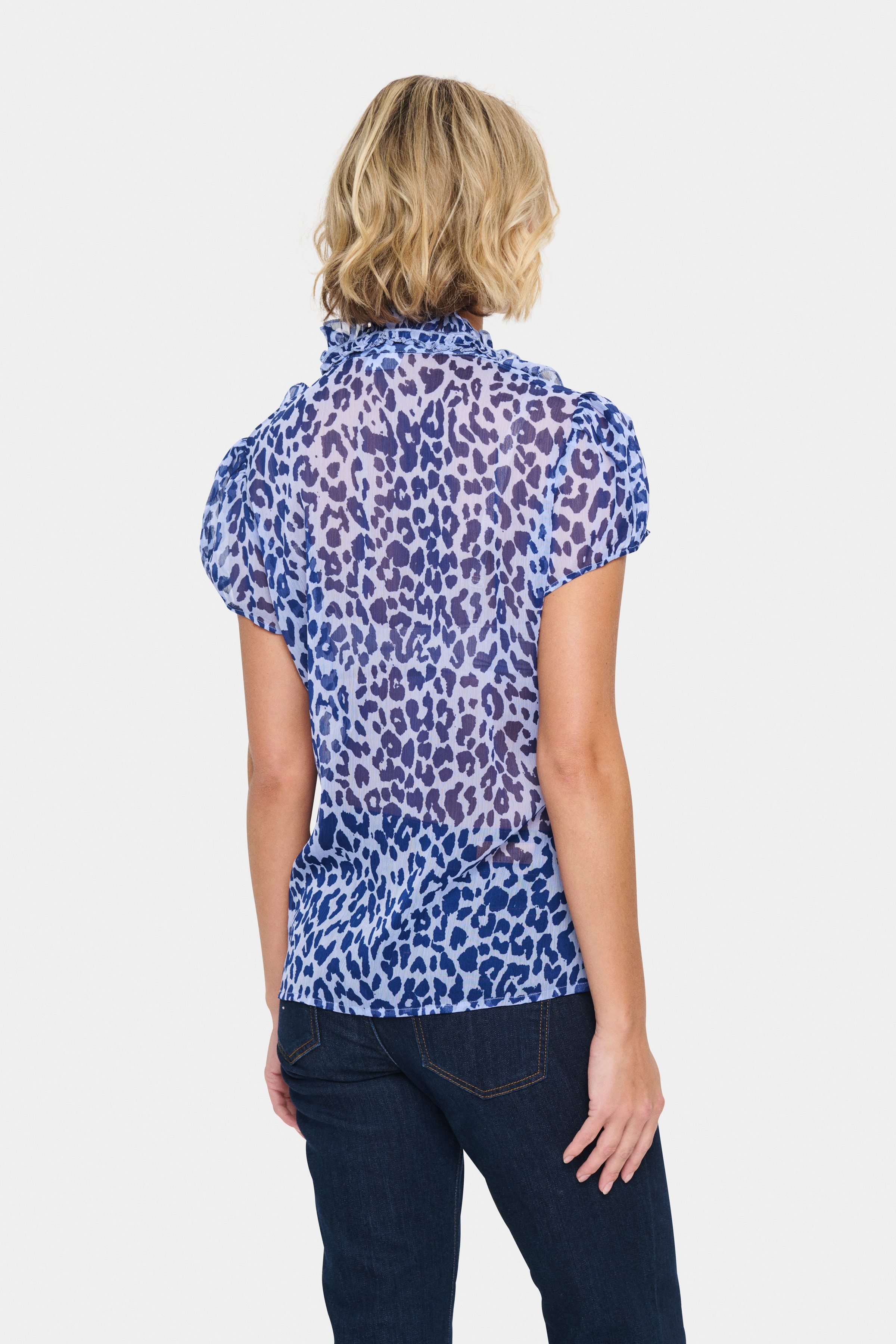 Saint Tropez Rüschenbluse LiljaSZ Crinkle SS günstig online kaufen