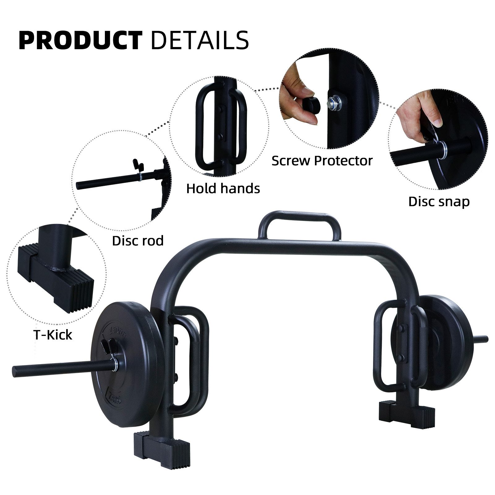 CCLIFE Olympiastange Hex Bar Trap Bar Hantelstange mit Gewichten Olympic Bar