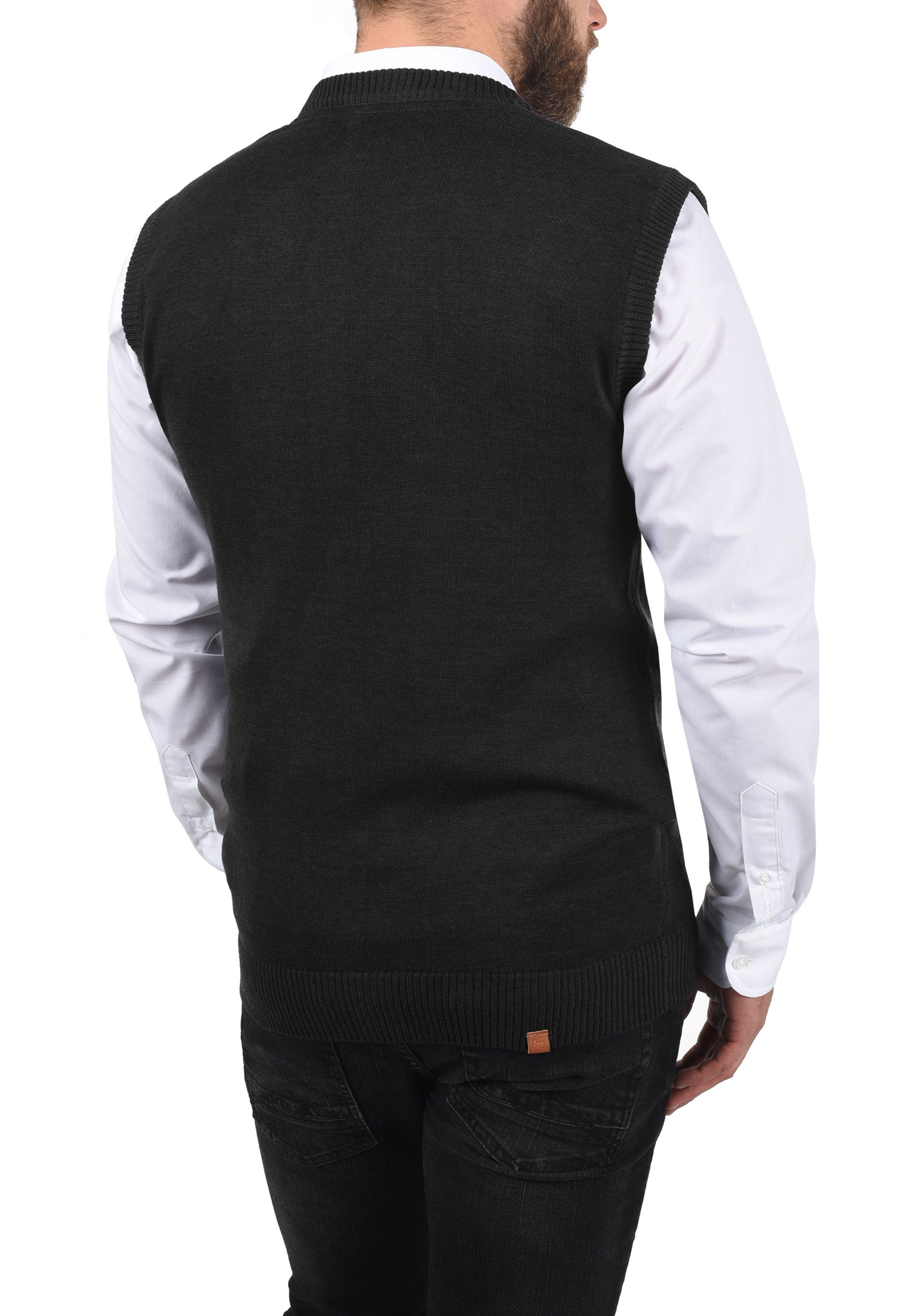 Blend Pullunder BHLennardo Stilvoller Pullunder mit Holzknopf-Leiste