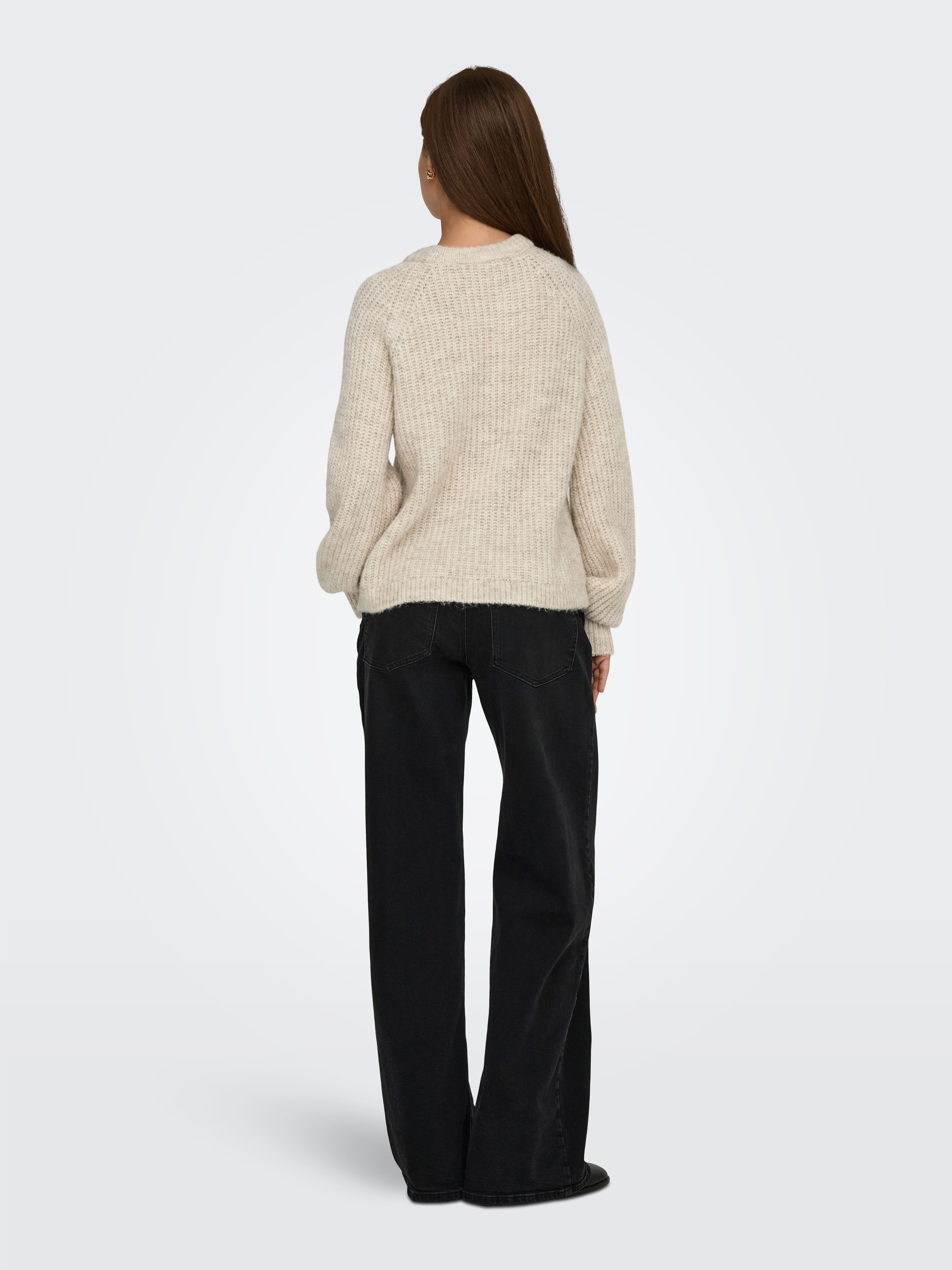 ONLY Strickpullover ONLGILA LIFE LS STRUCTURE O-NECK BF KNT