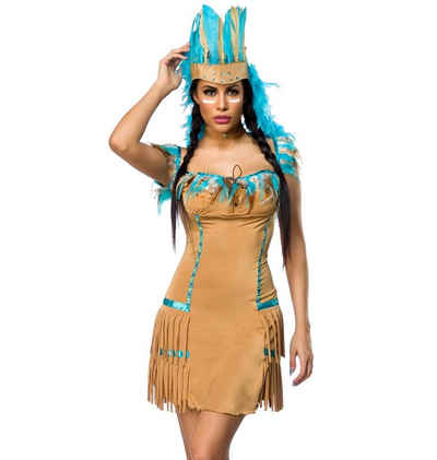 Kostüm 4-tlg. Kostüm weiblicher amerikanischer Ureinwohner