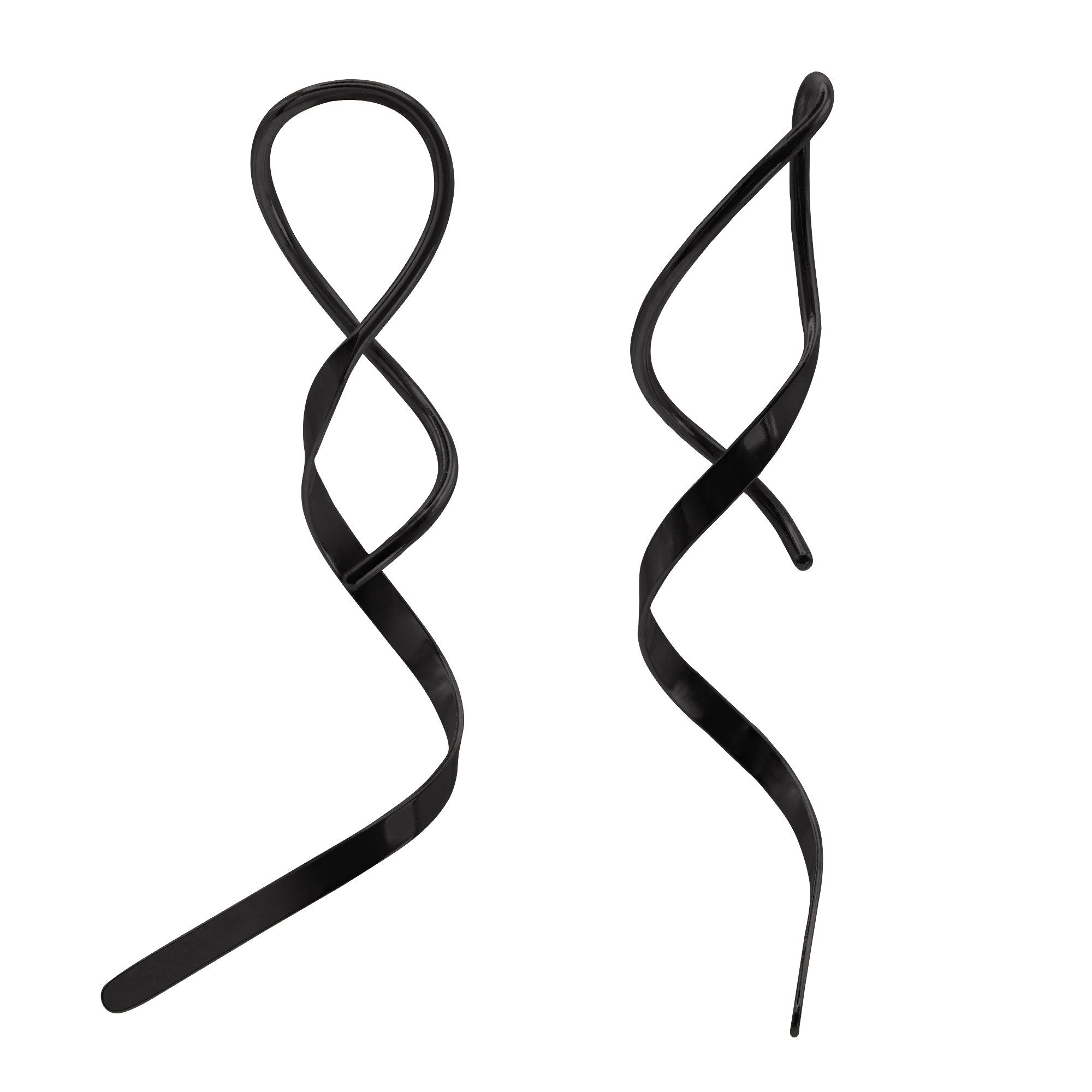 Heideman Paar Ohrstecker Rufus schwarz farben (Ohrringe, inkl. Geschenkverpackung), großer Ohrschmuck elegante Ohrringe