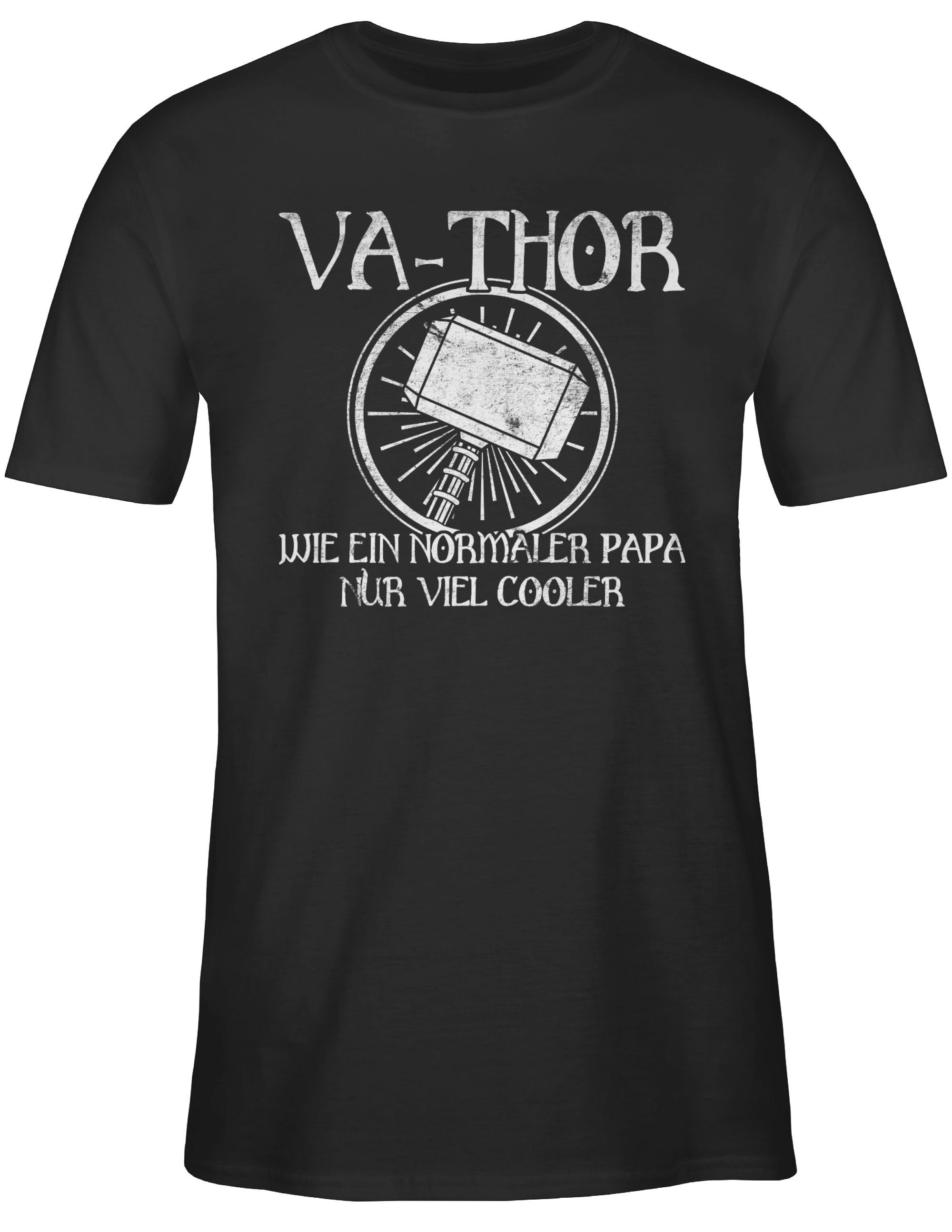 Geschenk nur wie Schwarz Shirtracer 01 T-Shirt Papa ein Papa Vatertag für normaler cooler Vathor viel