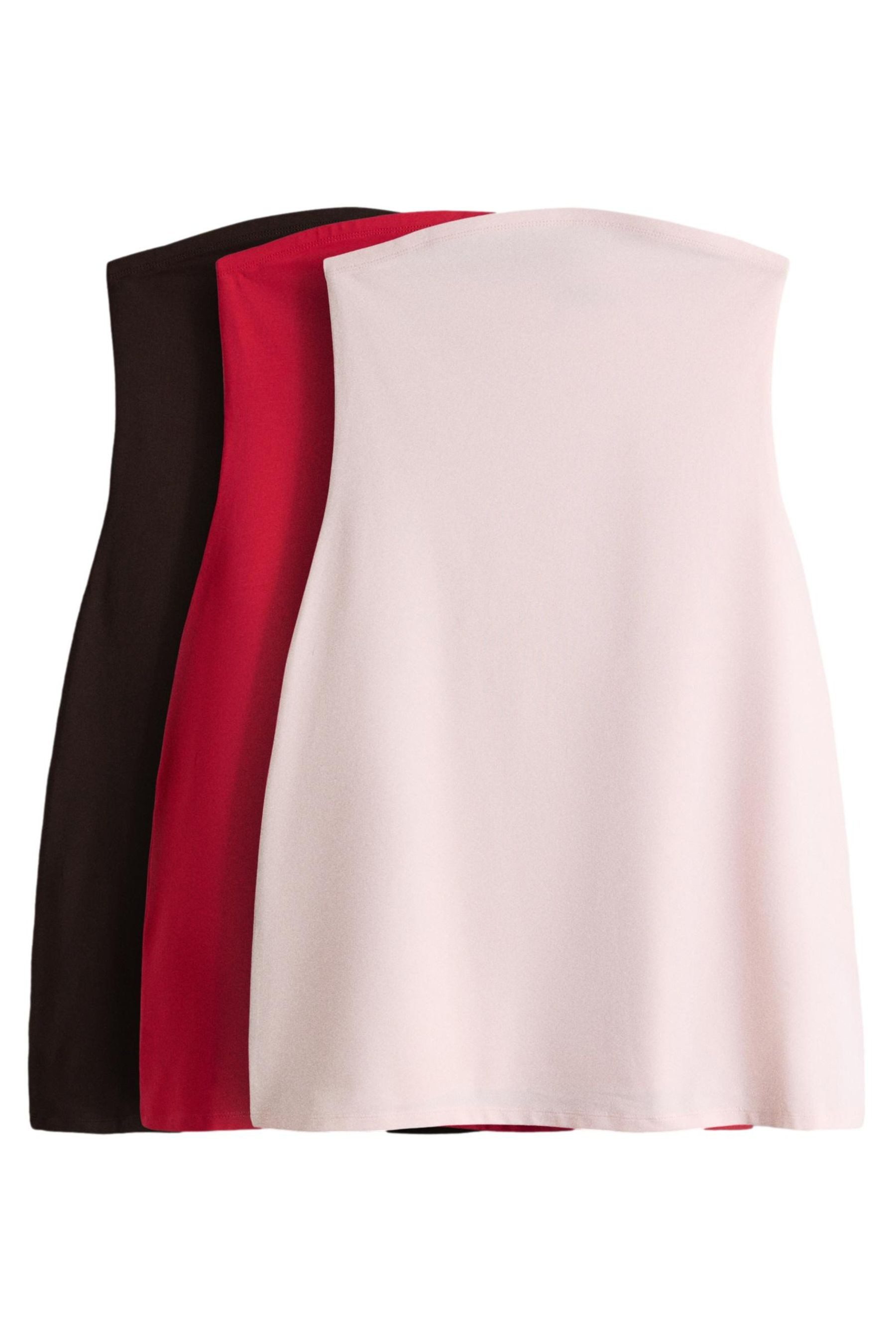 The Set Bandeaukleid The Set Bandeau-Minikleider aus Jersey, 3er-Pack (3-tlg)