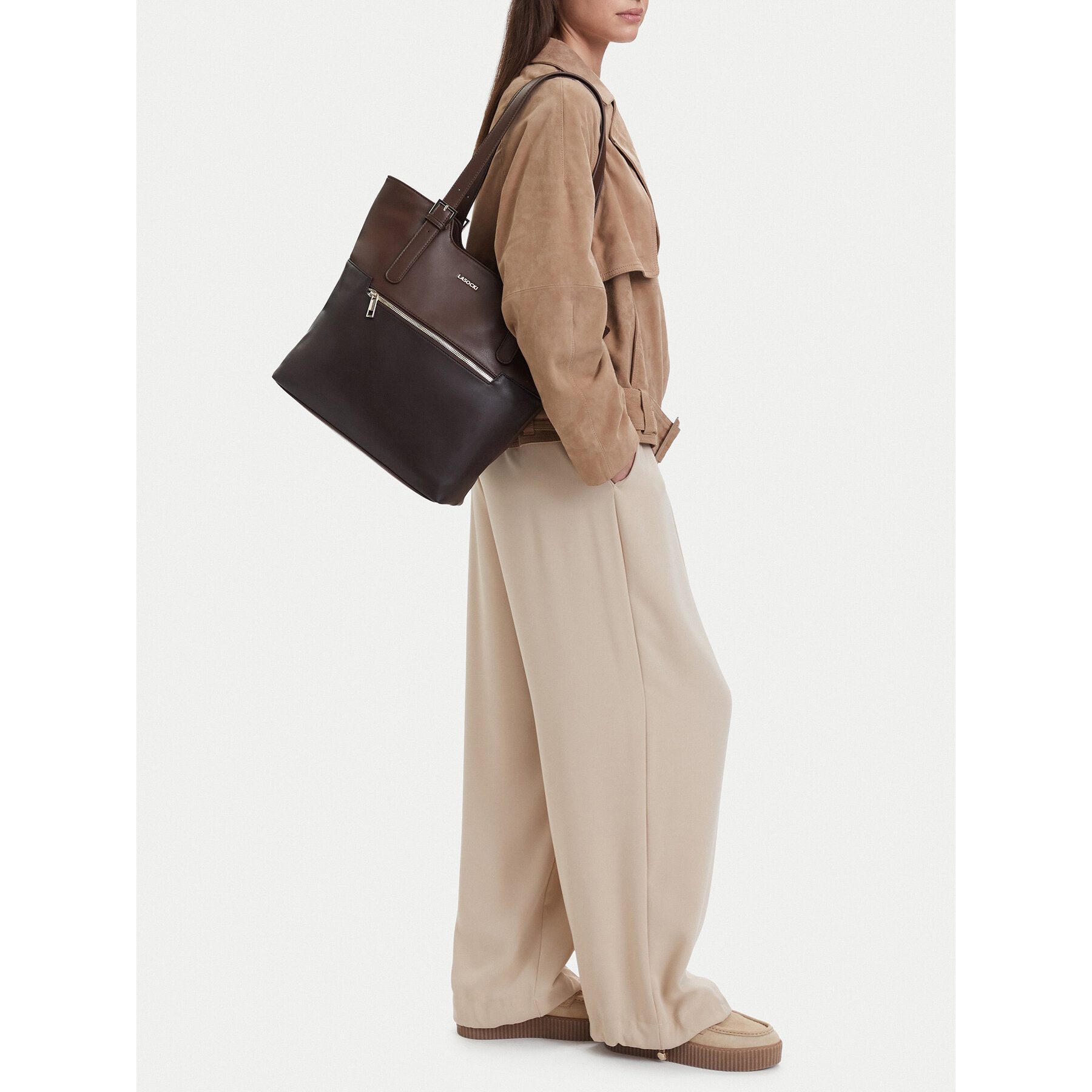 LASOCKI Umhängetasche Lasocki Damen Tasche 5907964076919 Braun