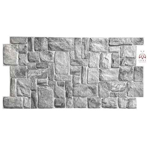 IKHEMalarka 3D Wandpaneel 4qm/10 Stück 3D PVC FLIESEN Wandpaneele, BxL: 50,00x92,00 cm, 4,00 qm, Wandverkleidung PVC-Verkleidung IMITATION OF STONE Stein Imitation