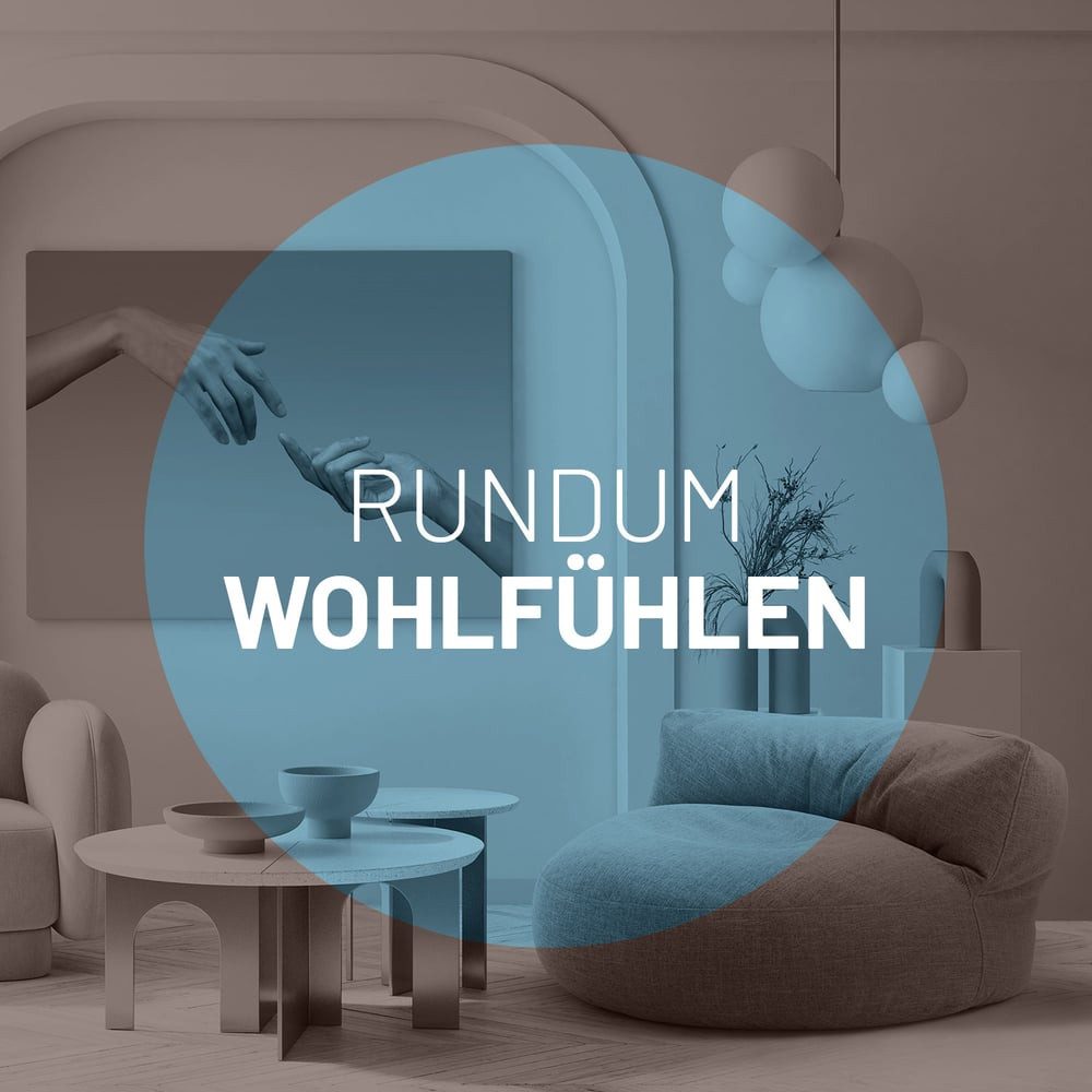 Lumaland Sitzsack Round Sofa Sitzkissen Bean Bag Couch Lounge, inkl. Rückenlehne In-& Outdoor 90x90x50cm
