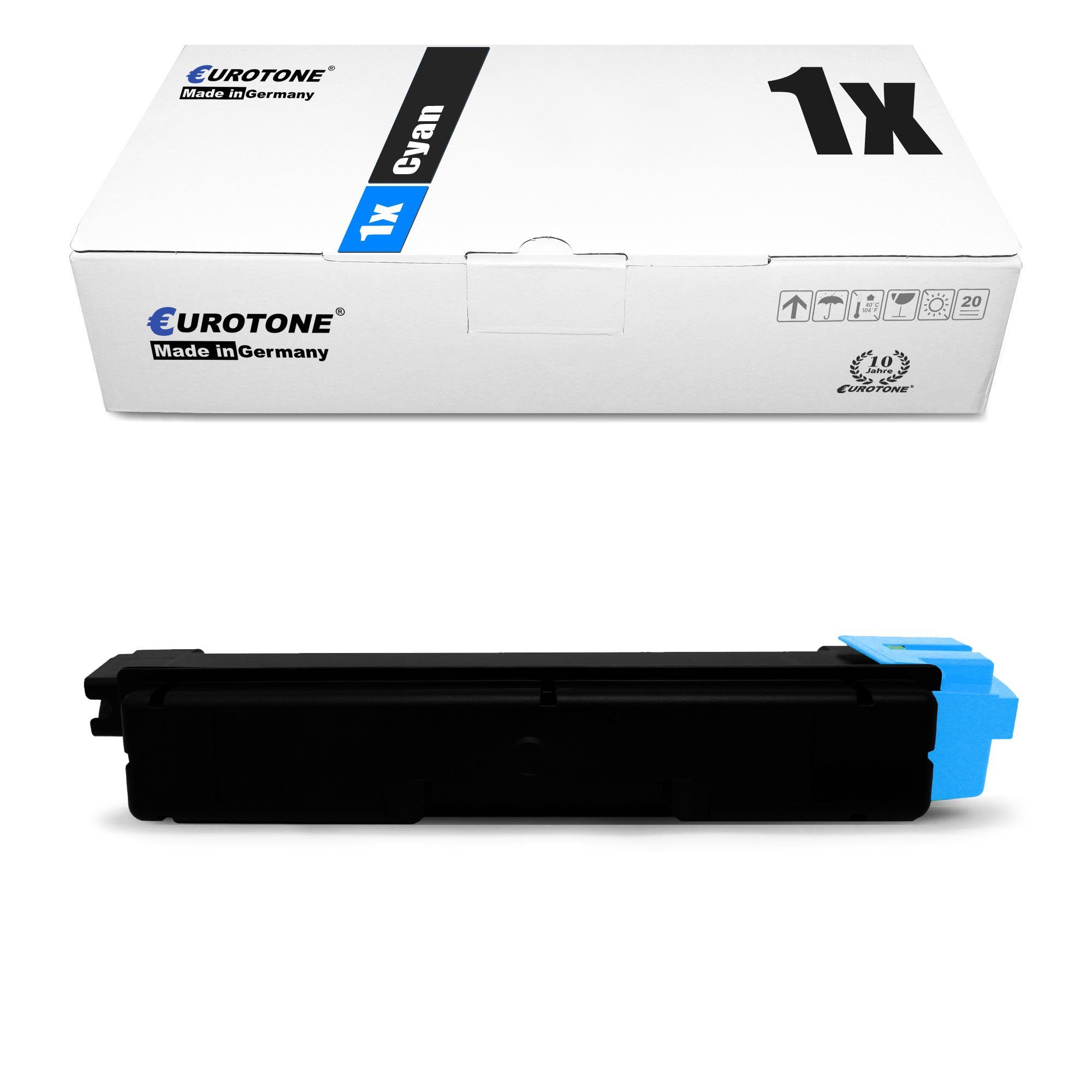 Eurotone Tonerkartusche Toner ersetzt Triumph-Adler PK5017C Cyan