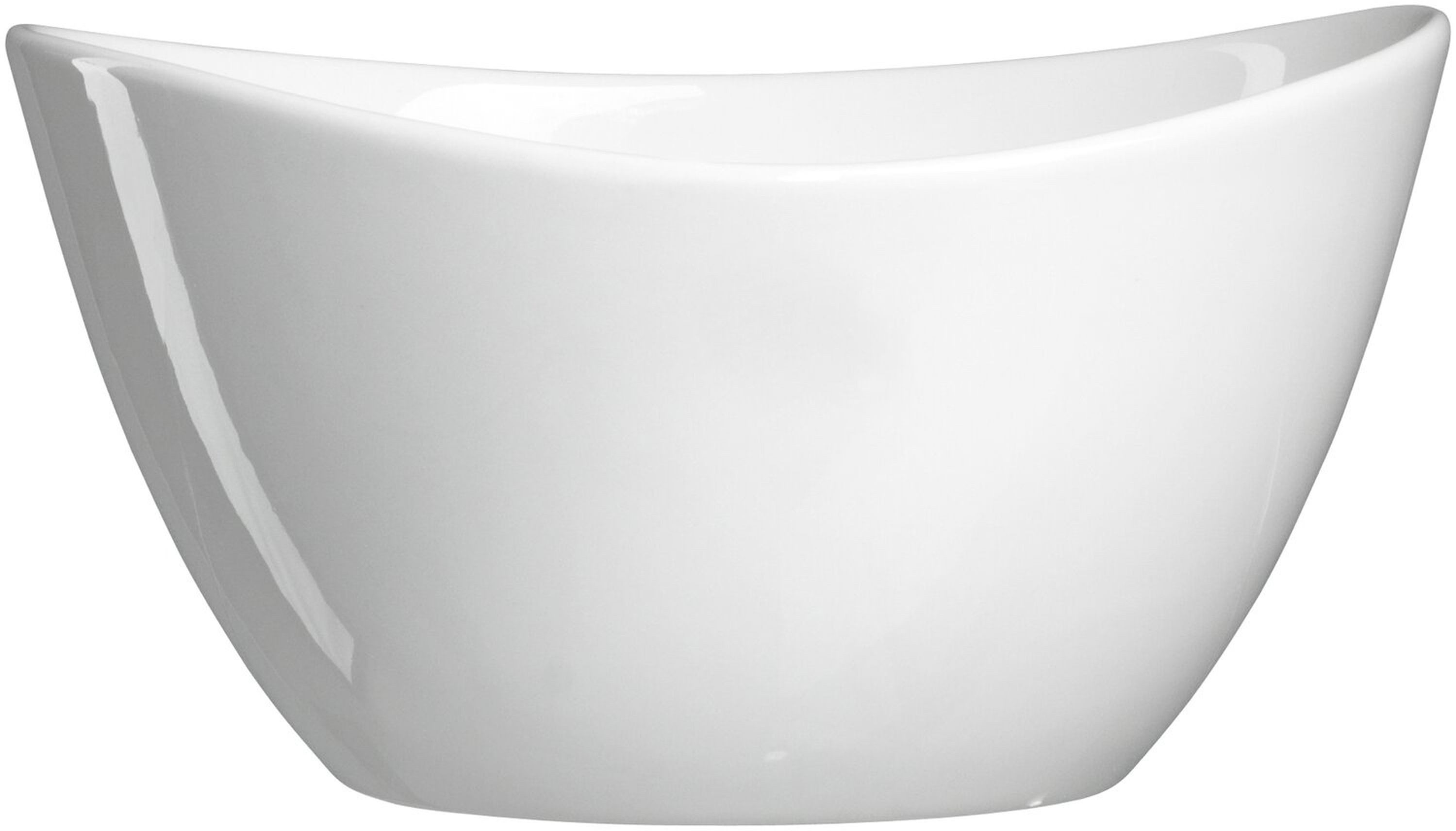 Ritzenhoff & Breker Schale Servierschale 19 cm Weiss geschwungener Rand, Porzellan