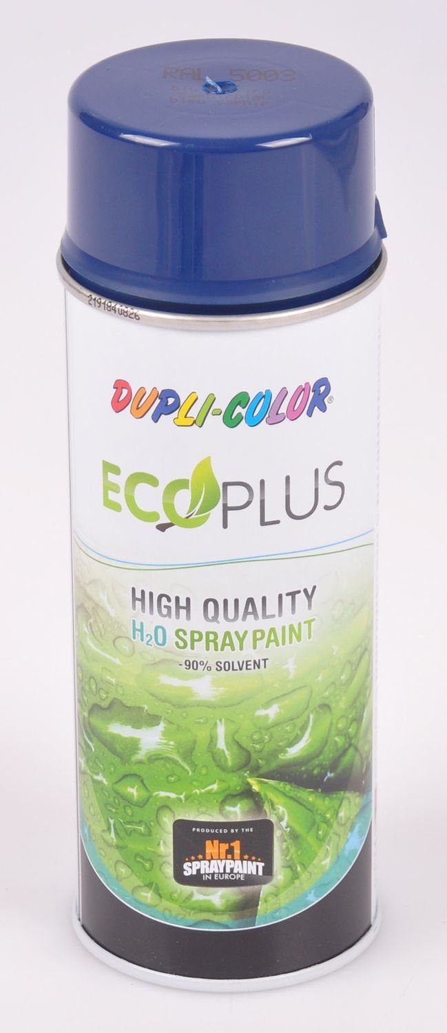 Dupli-Color Vollton- Wasserbasis auf 0,4l Farbspray Abtönfarbe und Ecoplus Dupli-Color Lackfarbe Sprühdose
