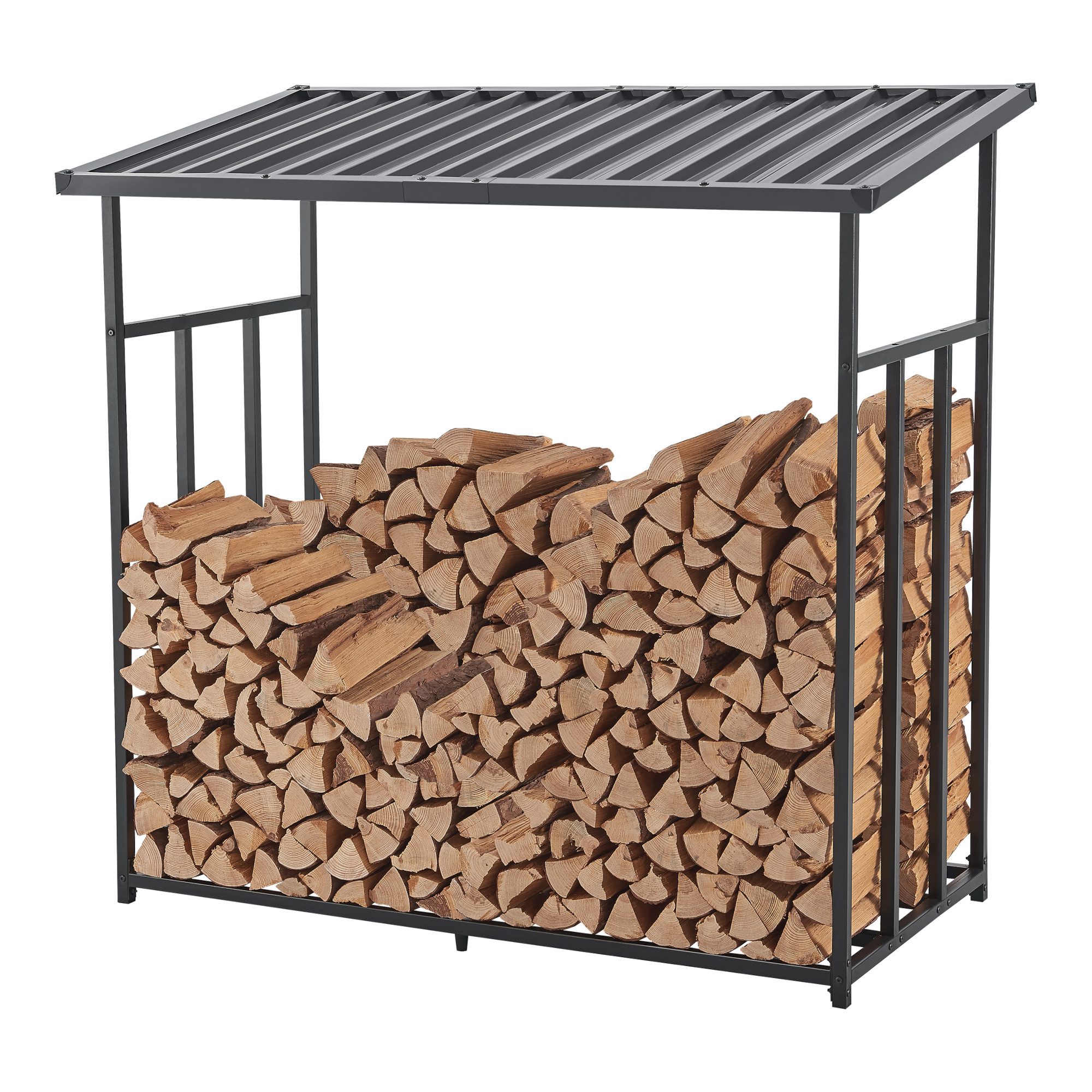casa.pro Kaminholzregal, BxTxH:143x70x145 cm, »Yakutat« Kaminholzregal 145x143x70cm Schwarz