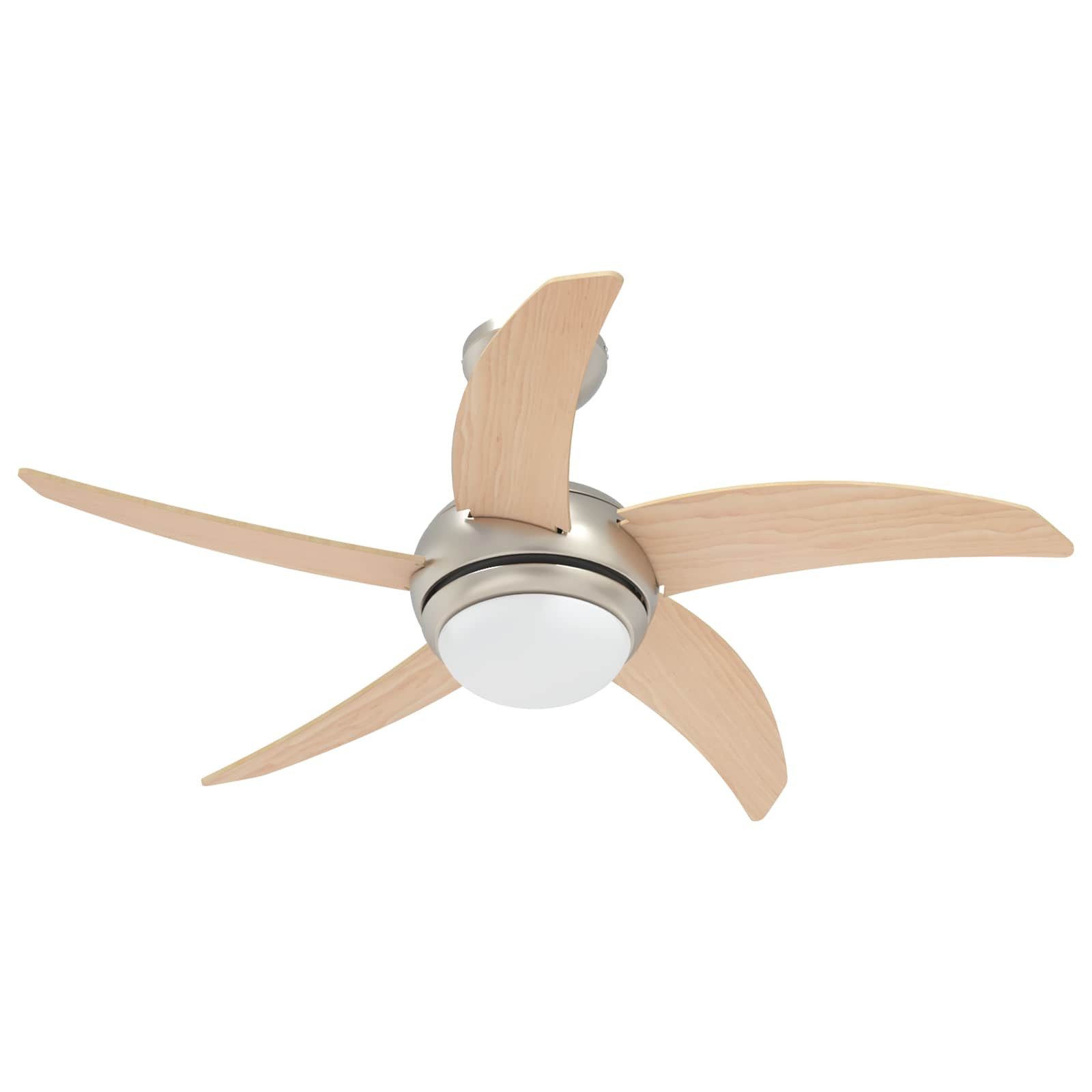 vidaXL Deckenventilator 110 cm Deckenventilator mit Licht und Fernbedienung Ø 110 cm Sonoma