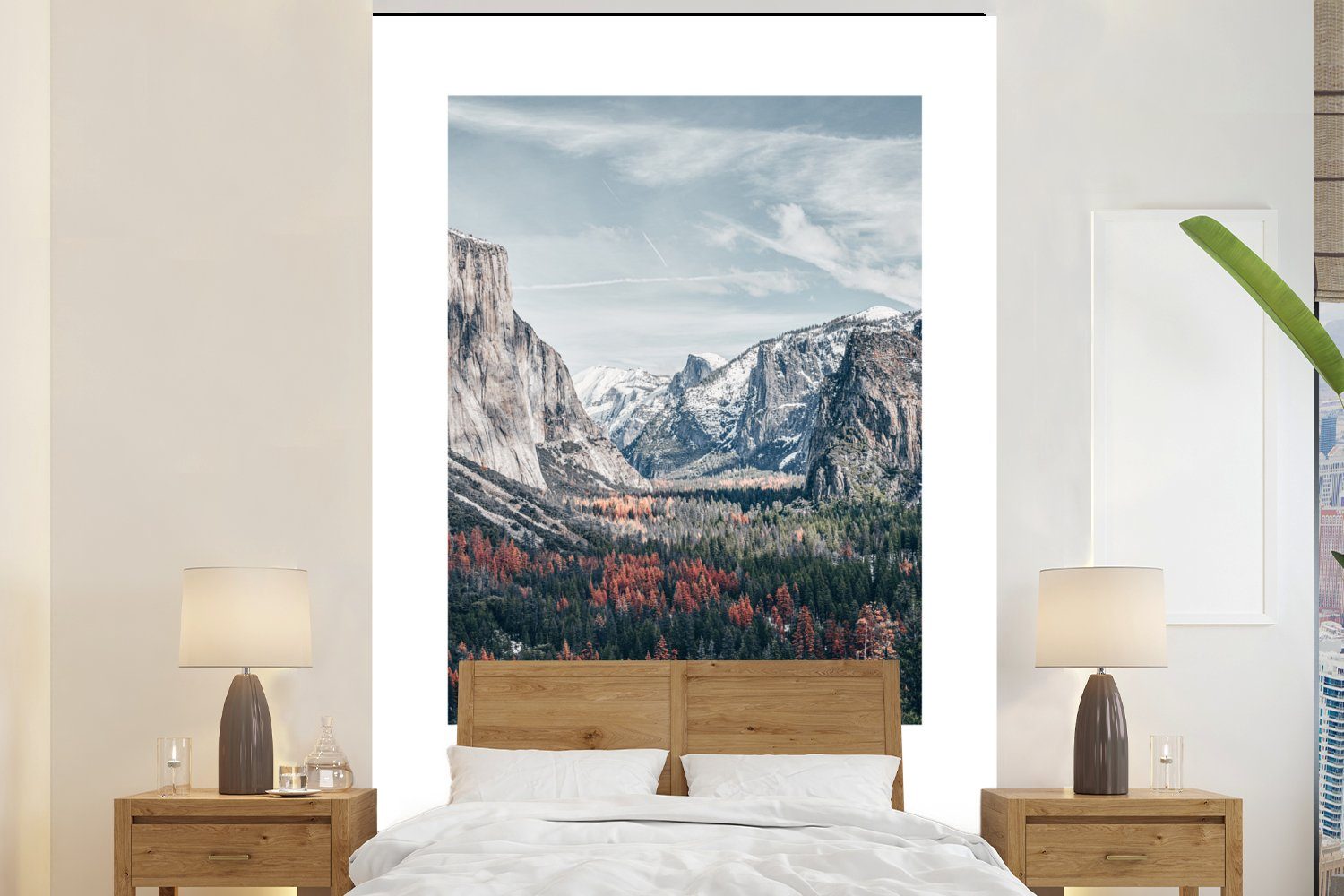 Matt, Wyoming, Amerika Vinyl - Wandtapete Tapete Wohnzimmer, bedruckt, für Montagefertig St), Fototapete - MuchoWow Yosemite (3
