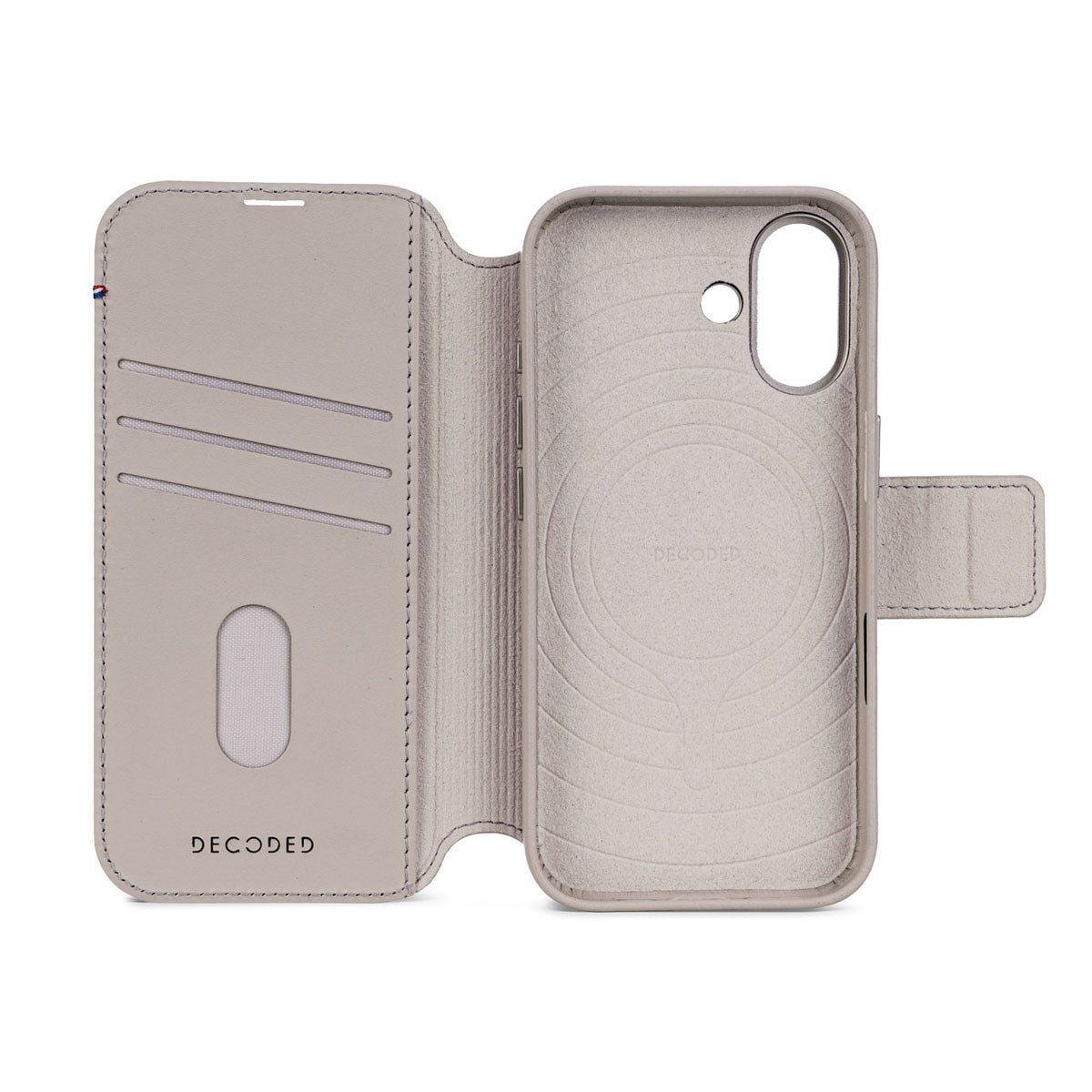 DECODED Flip Case Decoded 2 in 1 Leather Klapphülle MagSafe Apple iPhone 17 - Solid Clay