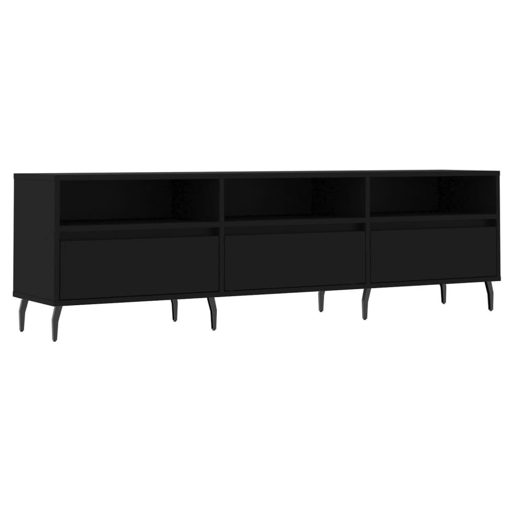 vidaXL TV-Schrank TV-Board Schwarz 150x30x44,5 cm Holzwerkstoff günstig online kaufen