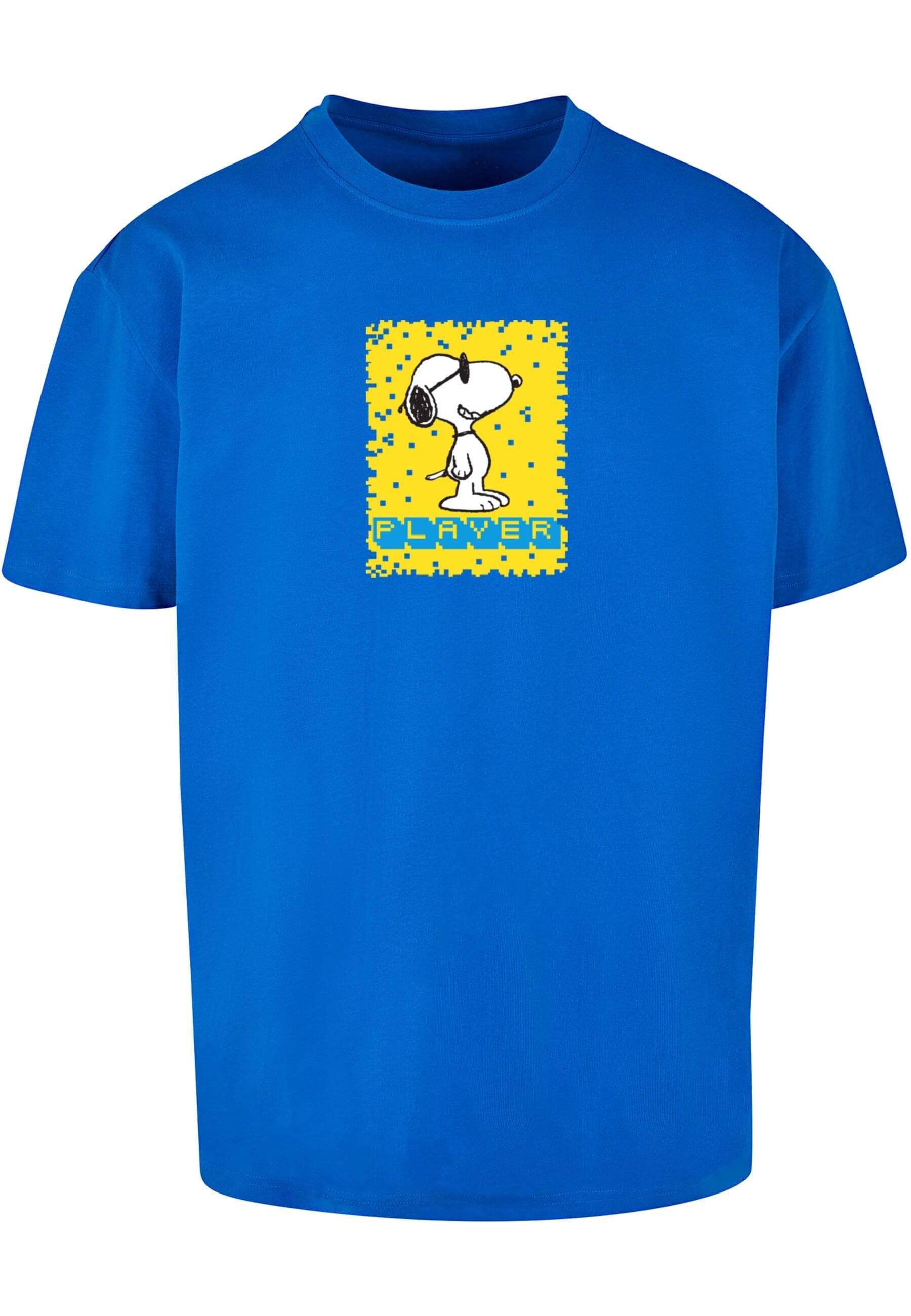 Merchcode T-Shirt Herren Ladies Peanuts - Player Heavy Oversize Tee (1-tlg) cobaltblue