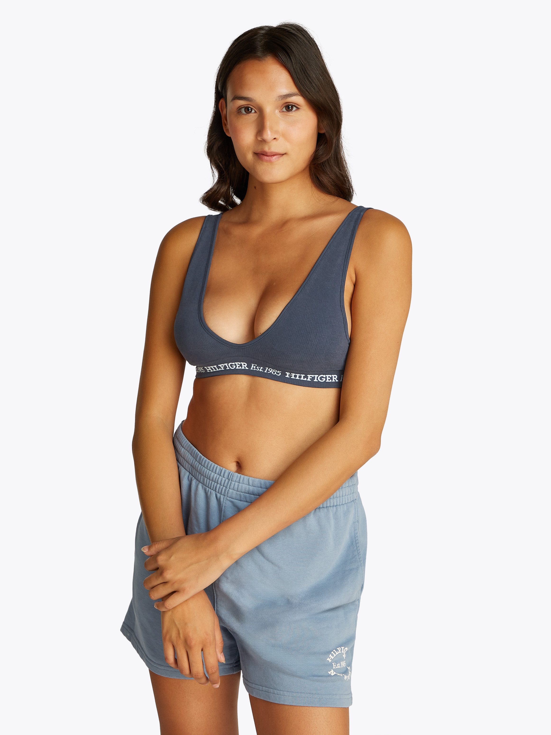 Tommy Hilfiger Underwear Triangel-BH RP TRIANGLE mit Rippenstruktur, mit Logoschriftzug
