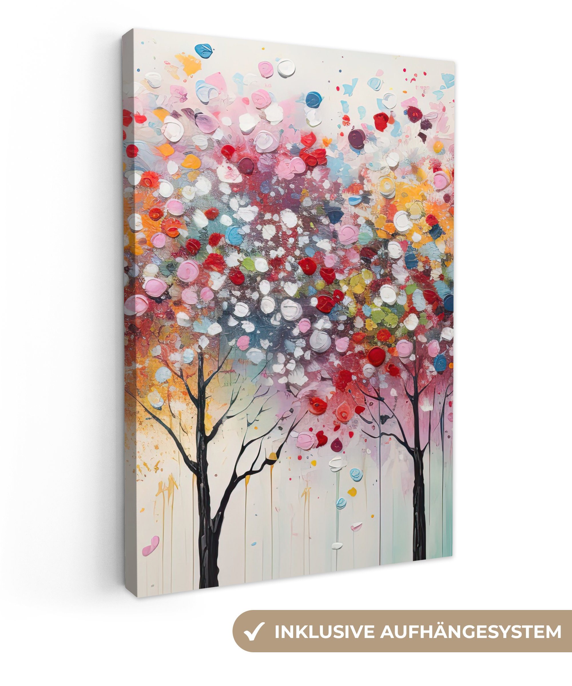 OneMillionCanvasses® Leinwandbild Kunst - Bäume - günstig online kaufen