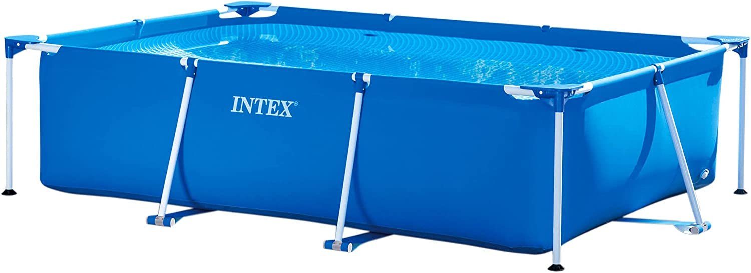 Intex Framepool Intex-Schwimmbecken Metallrahmen Pool 260x160x65cm, 260x160x65cm für 4 Personen (6 Jahre)