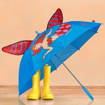 relaxdays Stockregenschirm Kinder Regenschirm "Meerjungfrau"