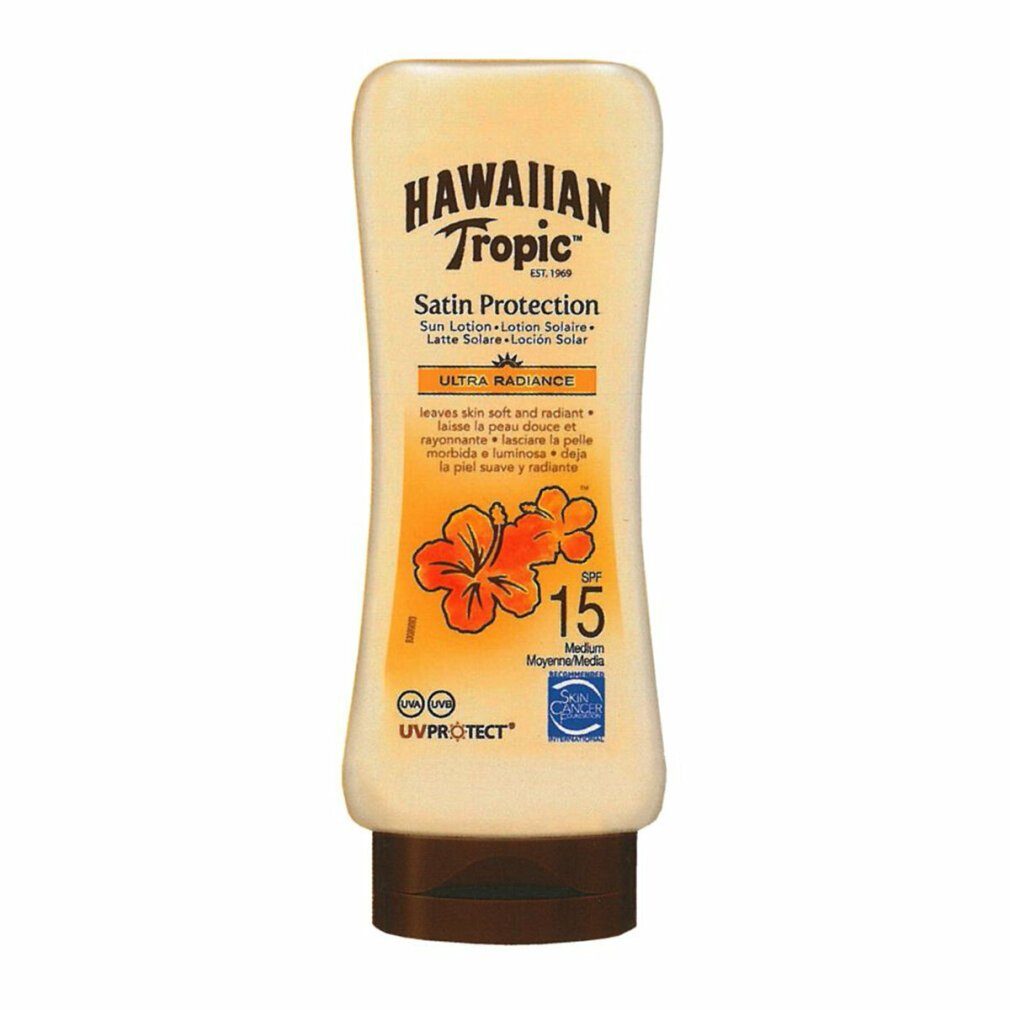 Hawaiian Tropic Sonnenschutzcreme Satin Protection Ultra Radiance Sun Lotion Spf15 180ml