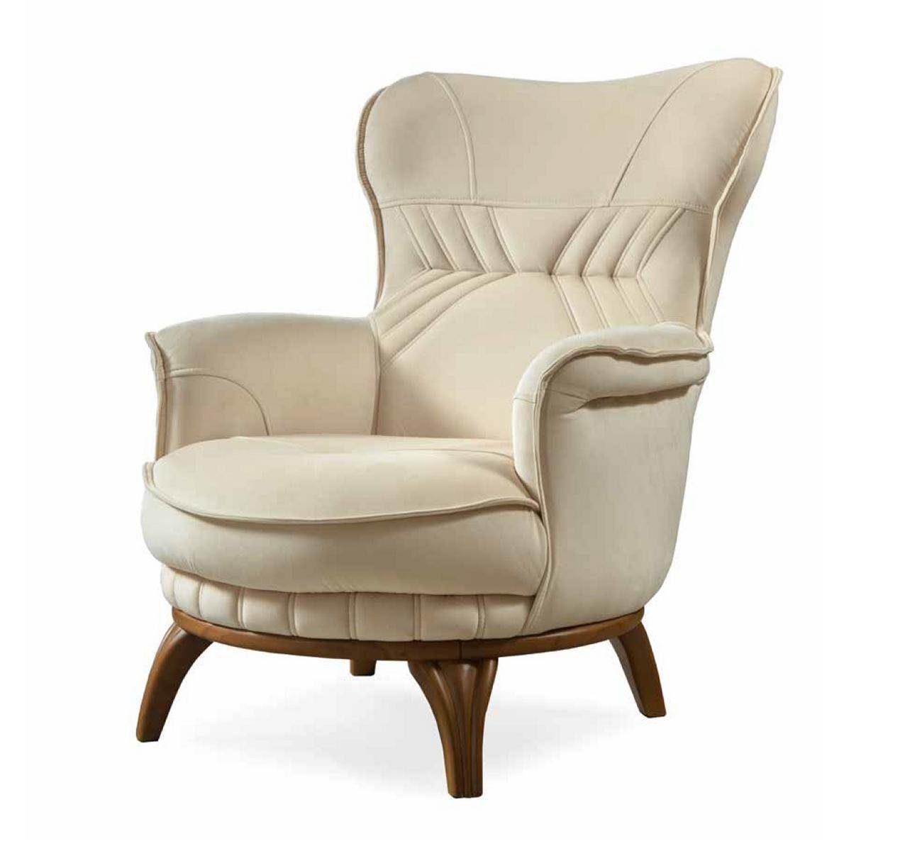 JVmoebel Sessel Sessel Luxus Design Textil Klassisches Stil Möbel Lounge Lehnstuhl