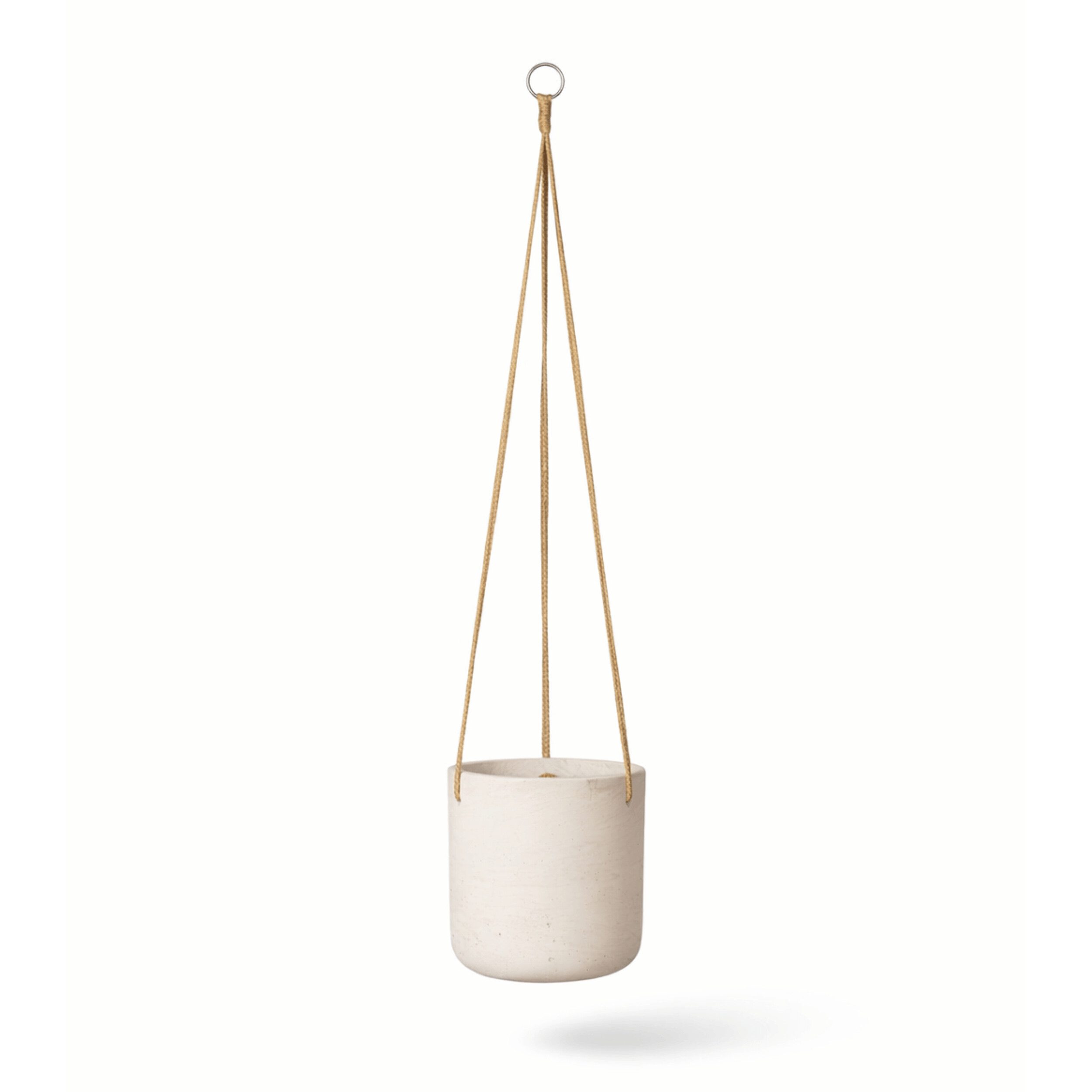 finestgreen Blumenampel Hängepflanztopf Charlie, Fiberclay Blumenampel in Beton-Optik für Innen & Außen