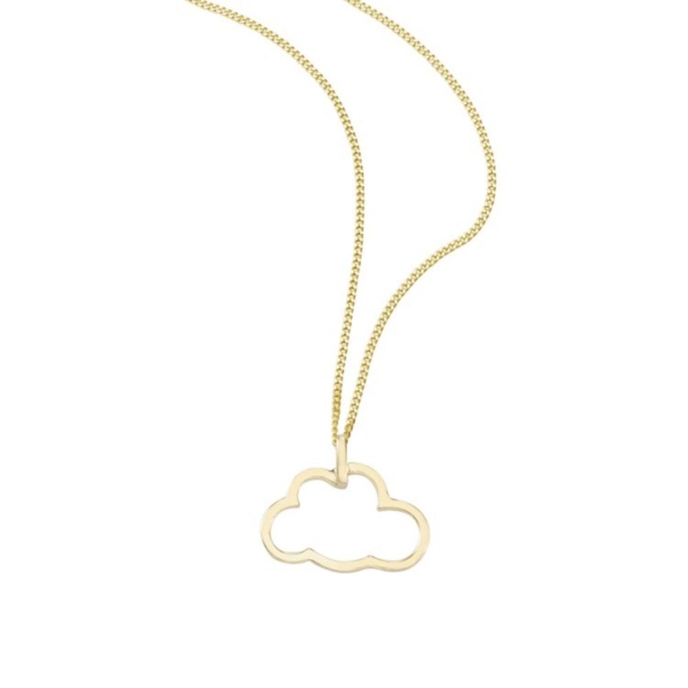 SO COSI Kette mit Anhänger Wolke Silber goldfarben NGX-SF010