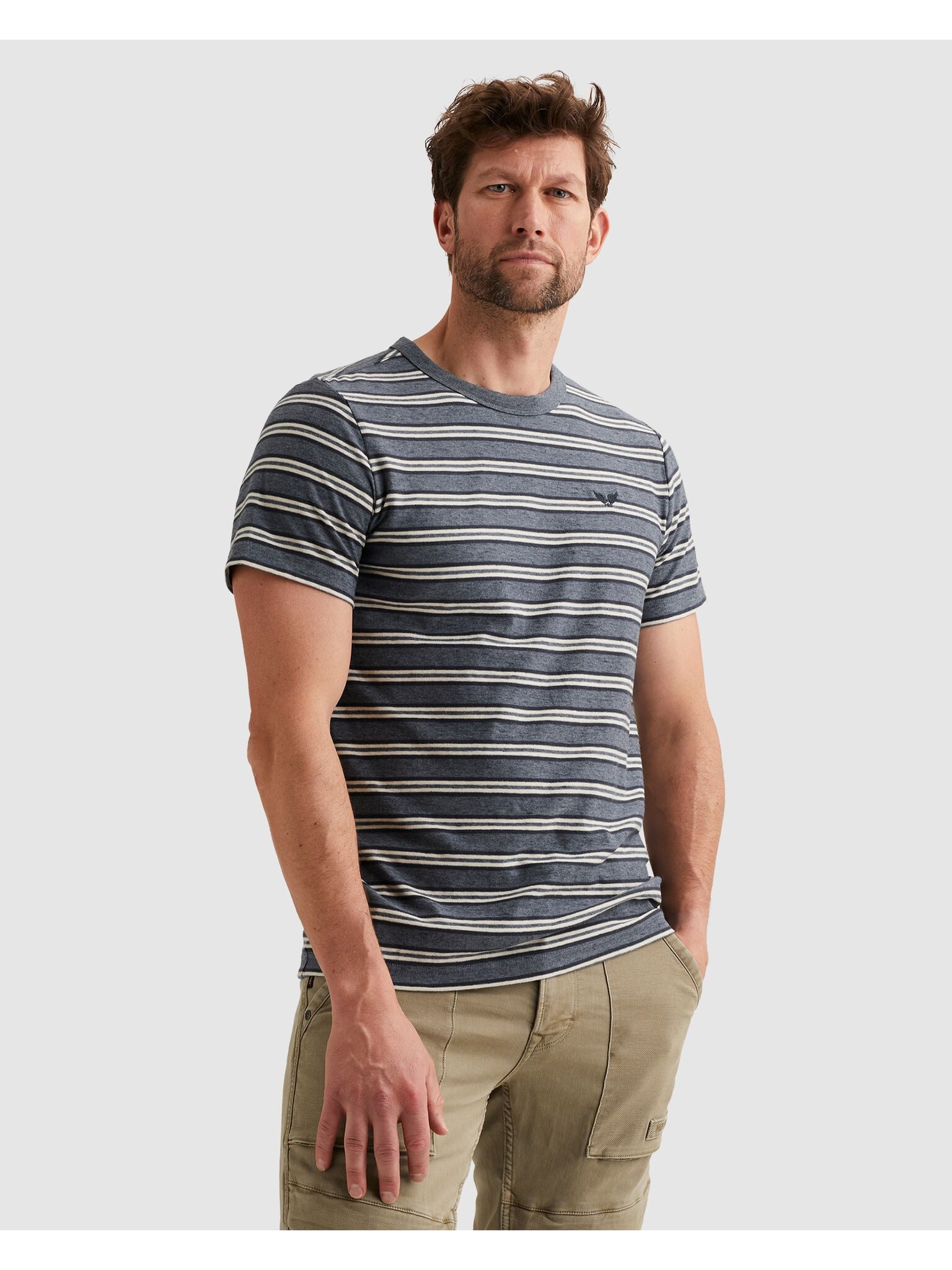 PME LEGEND T-Shirt in melierter Optik günstig online kaufen